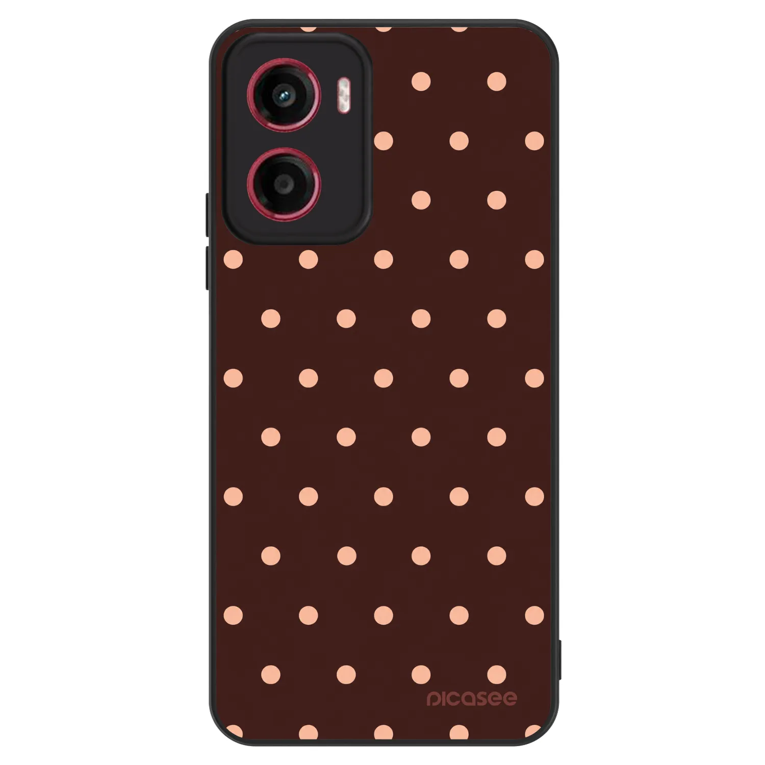 Picasee ULTIMATE CASE για Motorola Moto G05 - Peach Dots & Chocolate