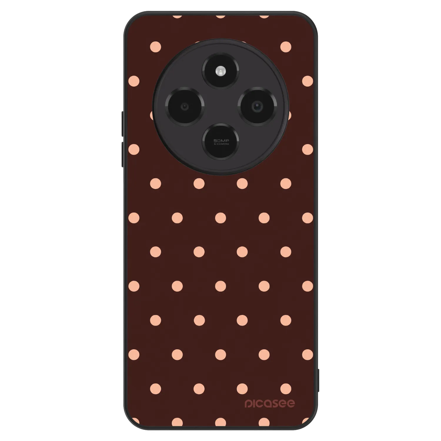 Picasee ULTIMATE CASE για Xiaomi Poco C75 - Peach Dots & Chocolate