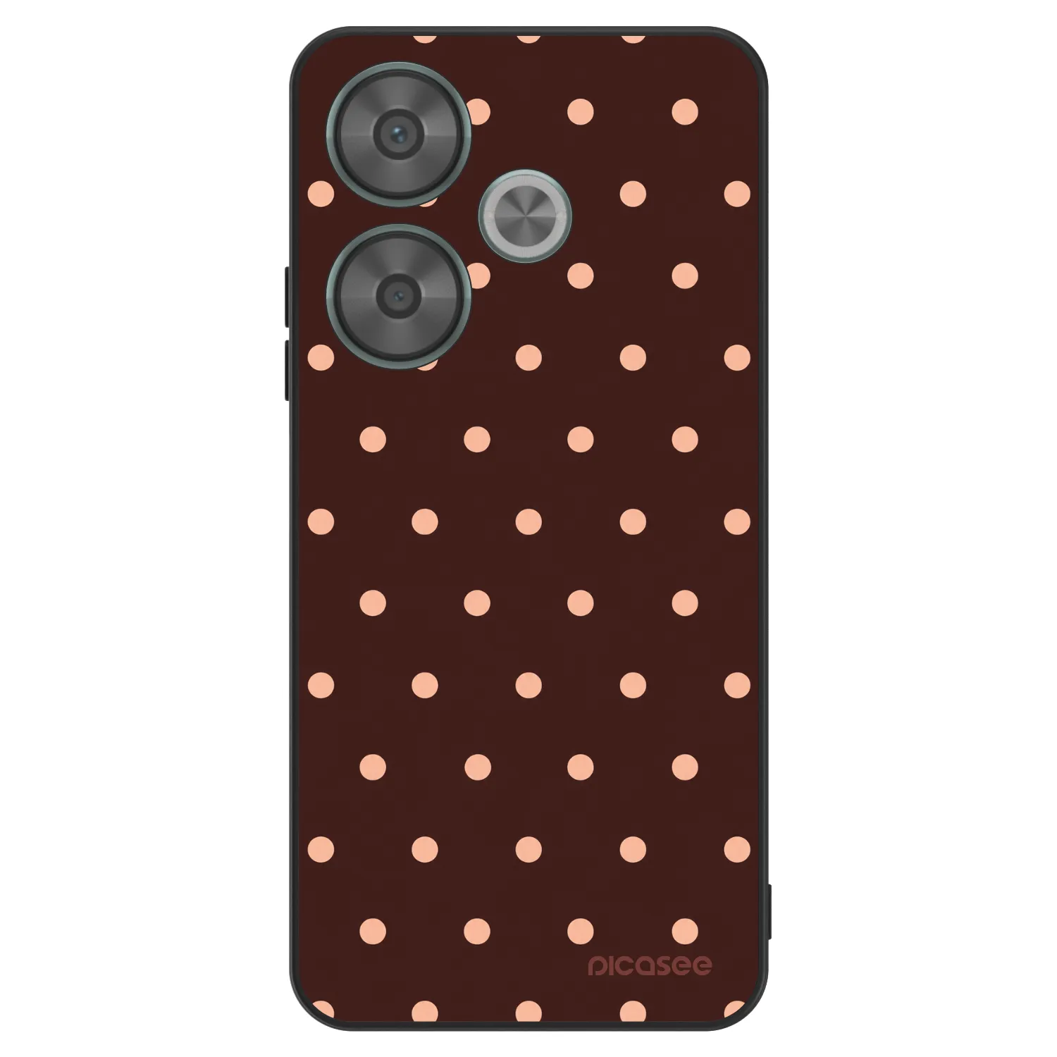 Picasee ULTIMATE CASE για Xiaomi Poco F6 - Peach Dots & Chocolate