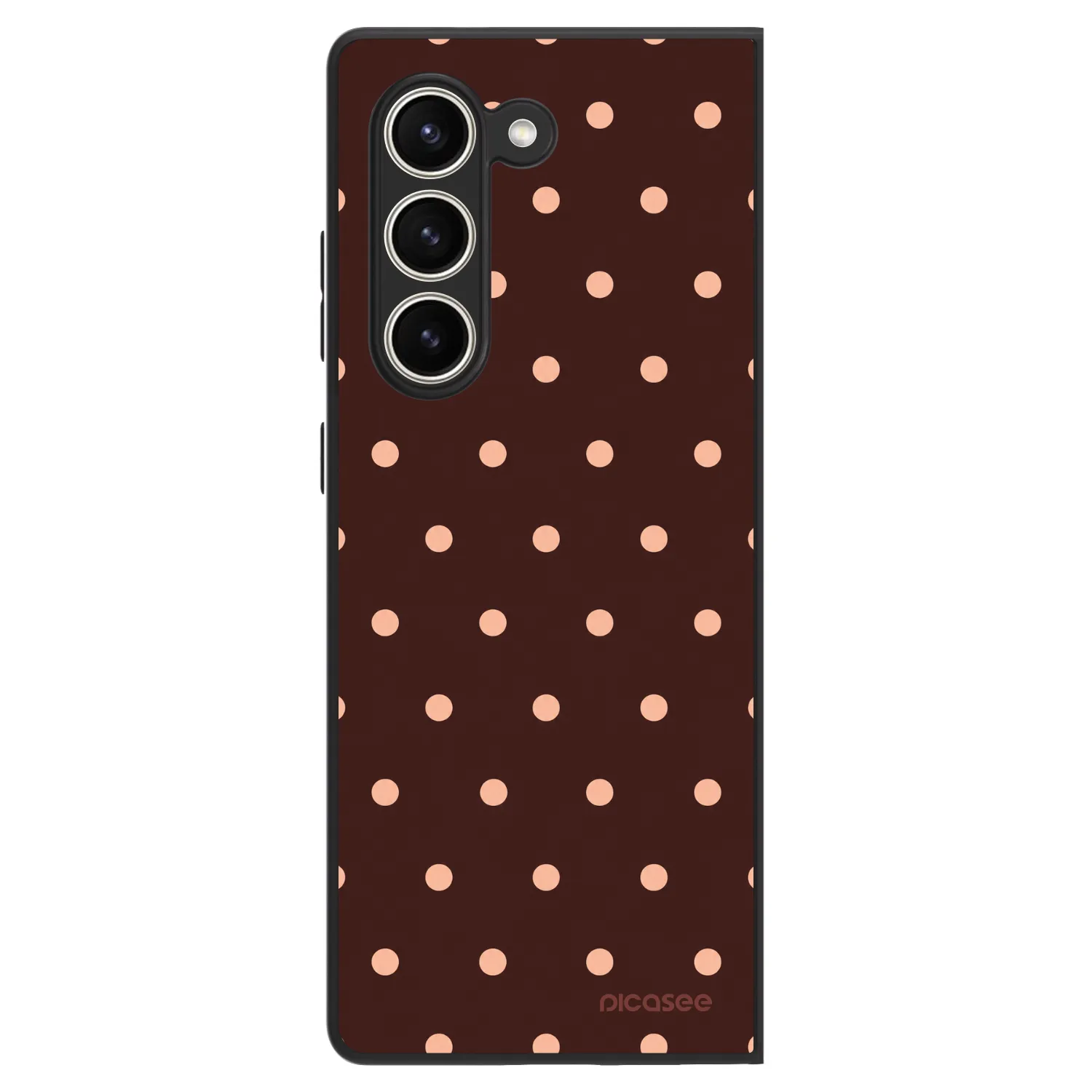 Picasee ULTIMATE CASE για Samsung Galaxy Z Fold5 5G - Peach Dots & Chocolate