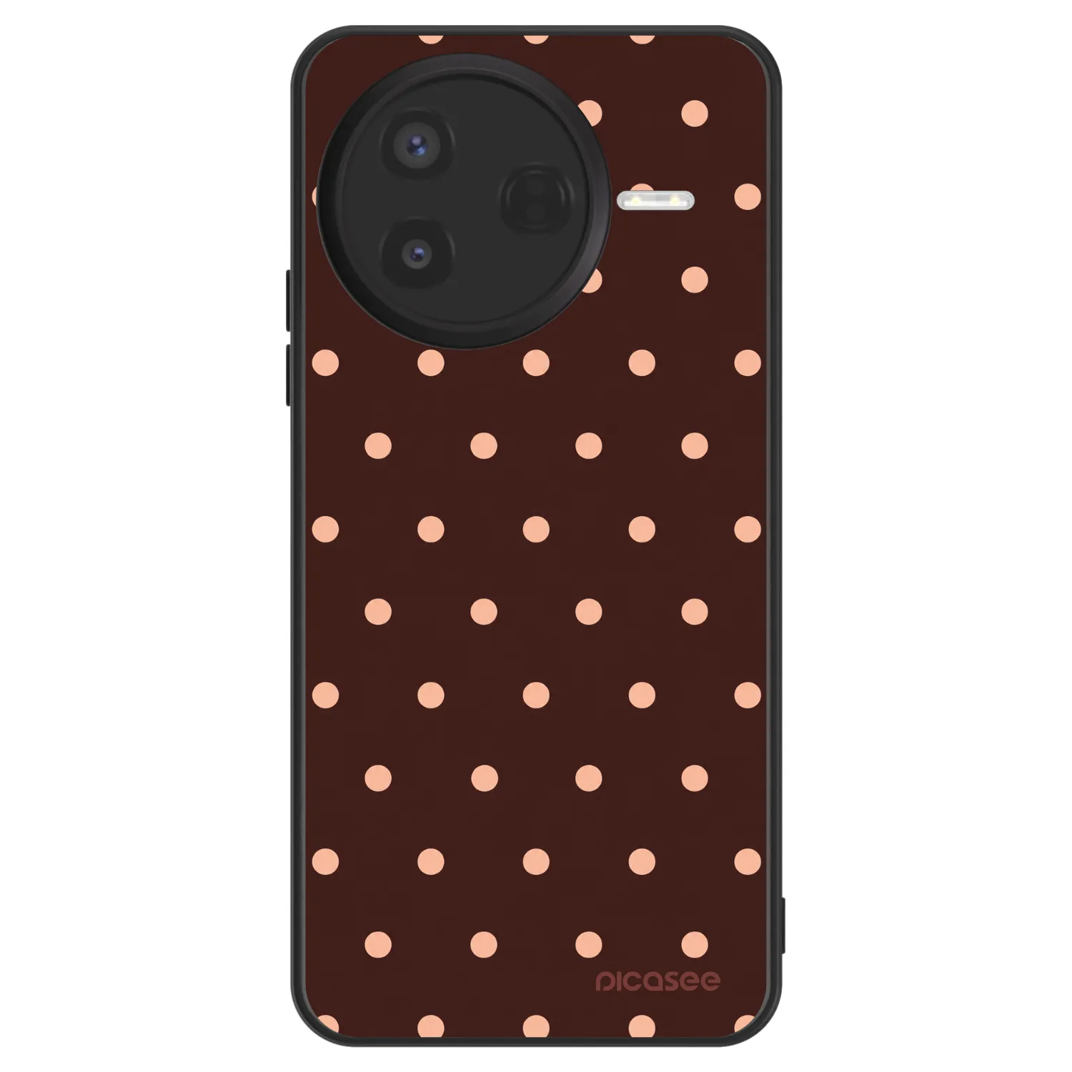 Picasee ULTIMATE CASE για Xiaomi Poco F7 Pro 5G - Peach Dots & Chocolate