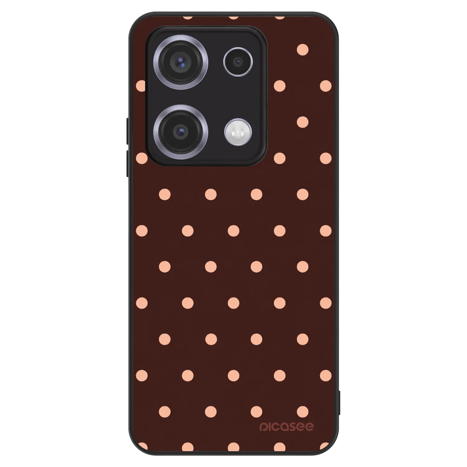 Picasee ULTIMATE CASE για Xiaomi Redmi Note 14S - Peach Dots & Chocolate