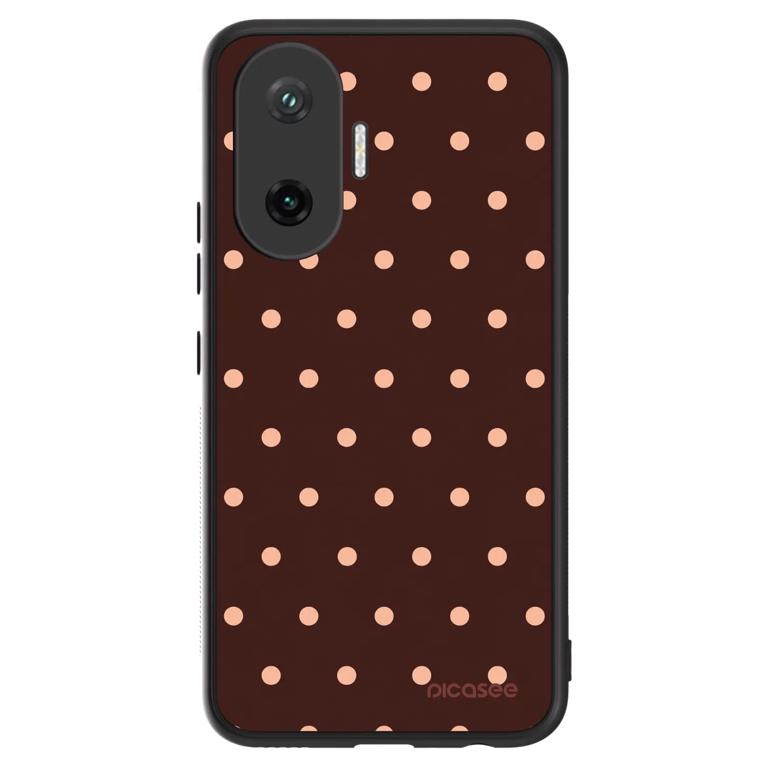 Picasee ULTIMATE CASE για Xiaomi Poco F7 5G - Peach Dots & Chocolate