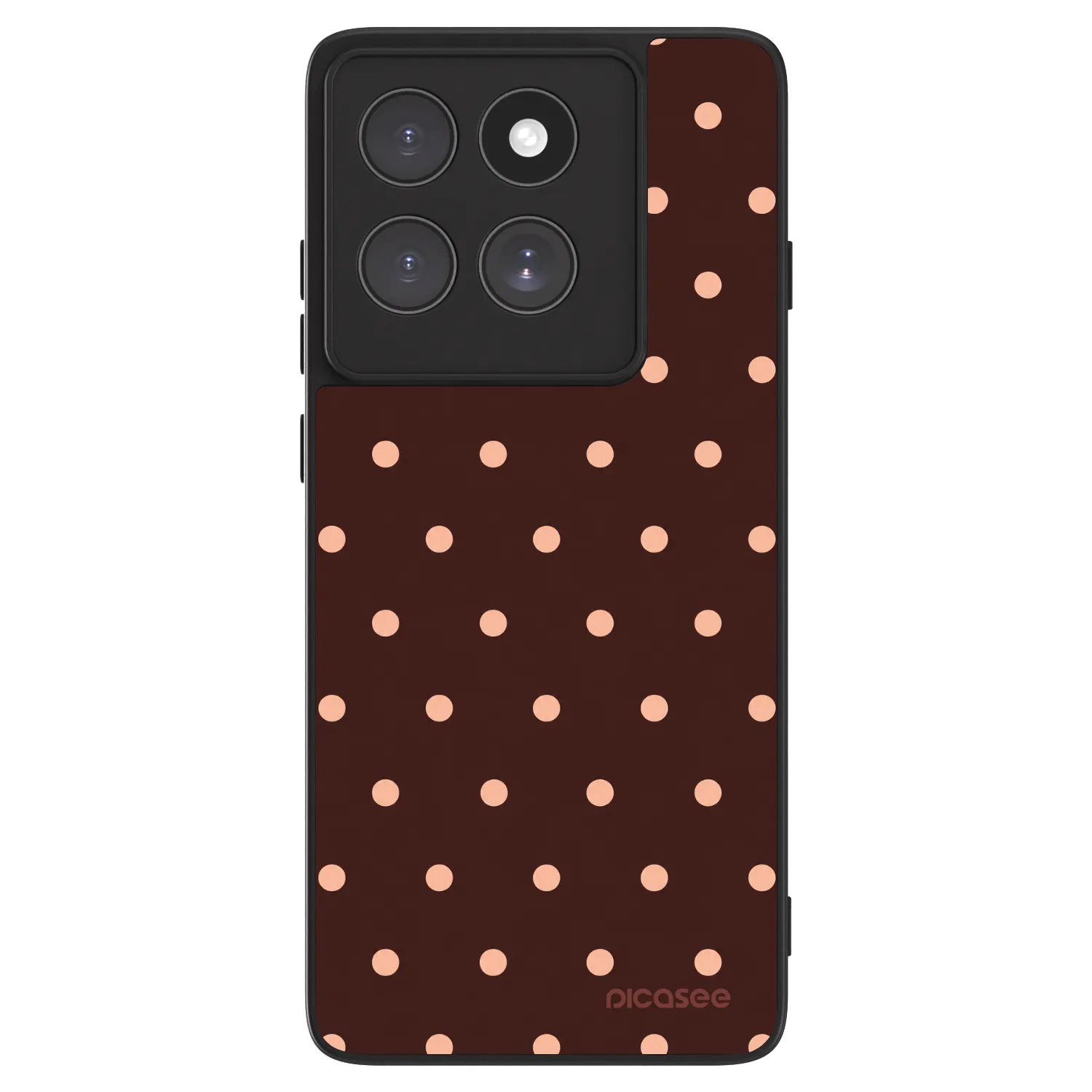 Picasee ULTIMATE CASE για Motorola Edge 60 Pro - Peach Dots & Chocolate
