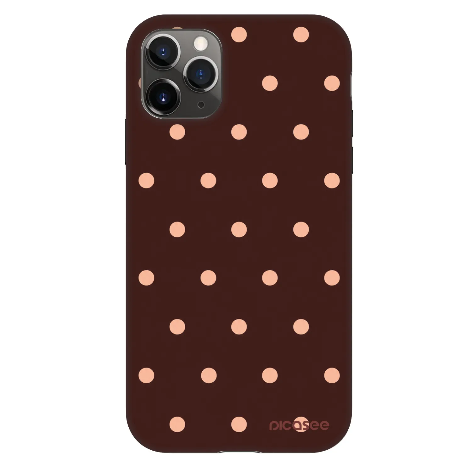 Picasee Fashion Case για Apple iPhone 11 Pro - Peach Dots & Chocolate