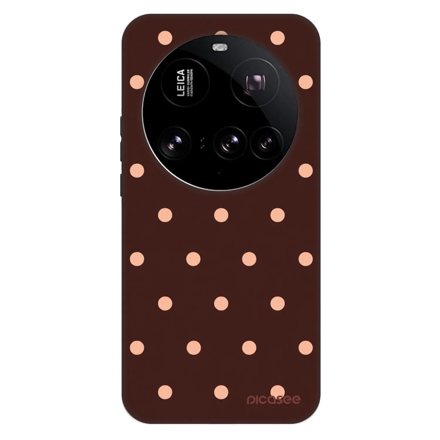 Picasee Fashion Case για Xiaomi 15 Ultra - Peach Dots & Chocolate