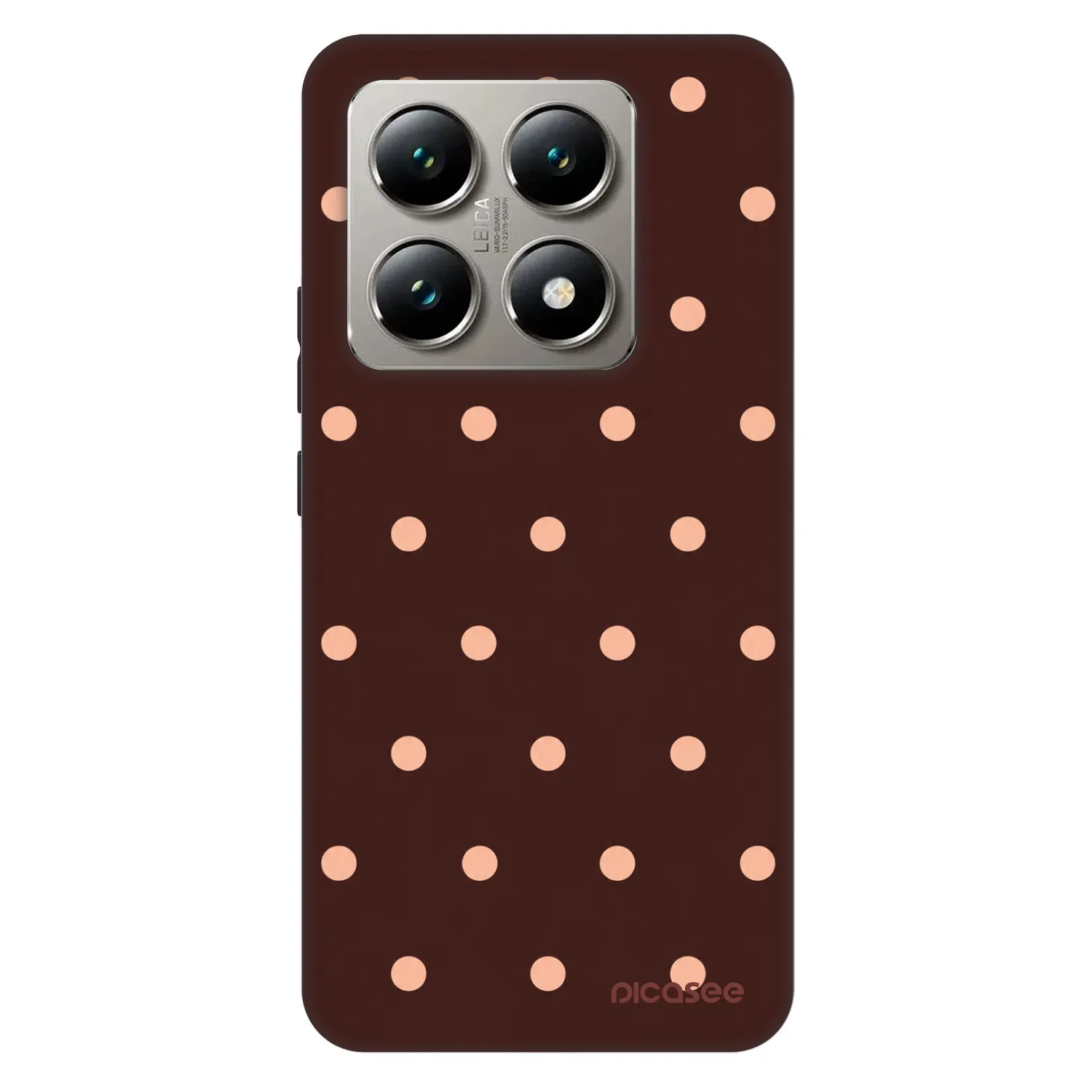 Picasee Fashion Case για Xiaomi 14T Pro - Peach Dots & Chocolate