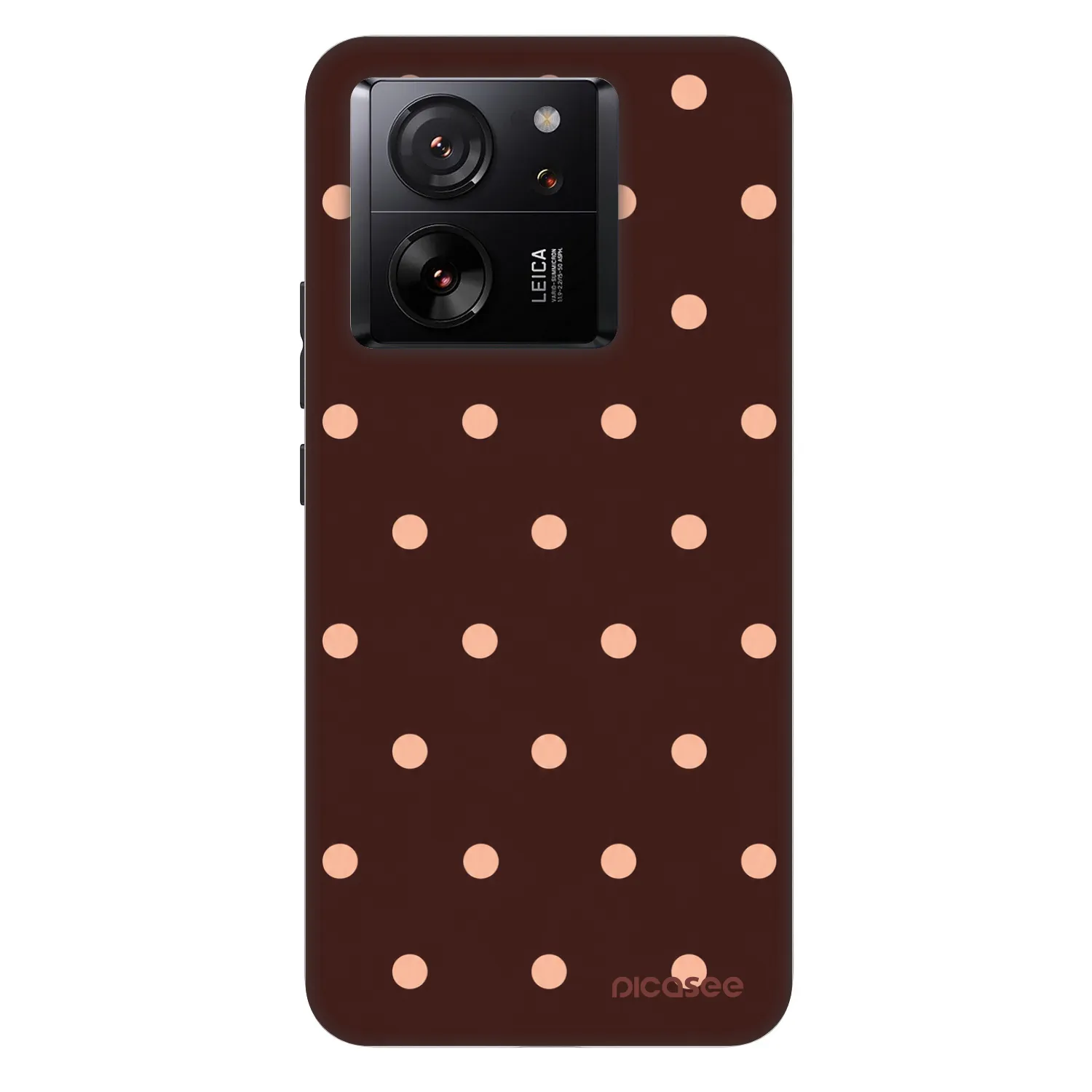 Picasee Fashion Case για Xiaomi 13T Pro - Peach Dots & Chocolate