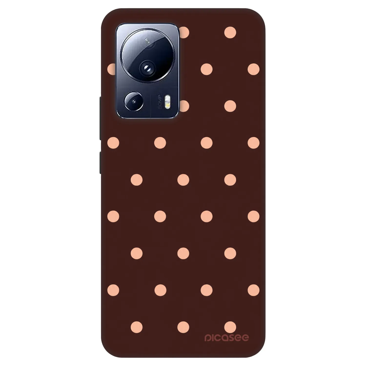 Picasee Fashion Case για Xiaomi 13 Lite - Peach Dots & Chocolate
