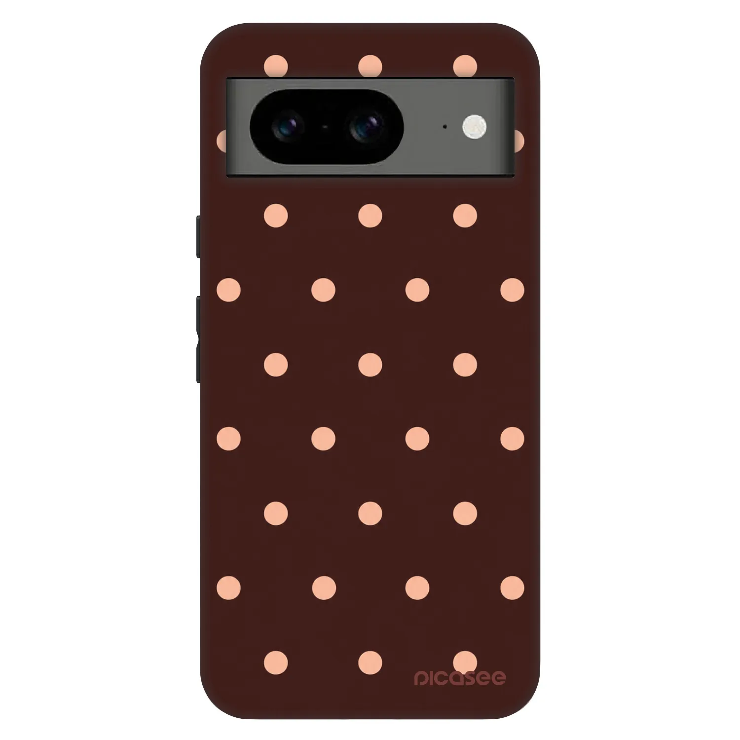 Picasee Fashion Case για Google Pixel 8 Pro - Peach Dots & Chocolate
