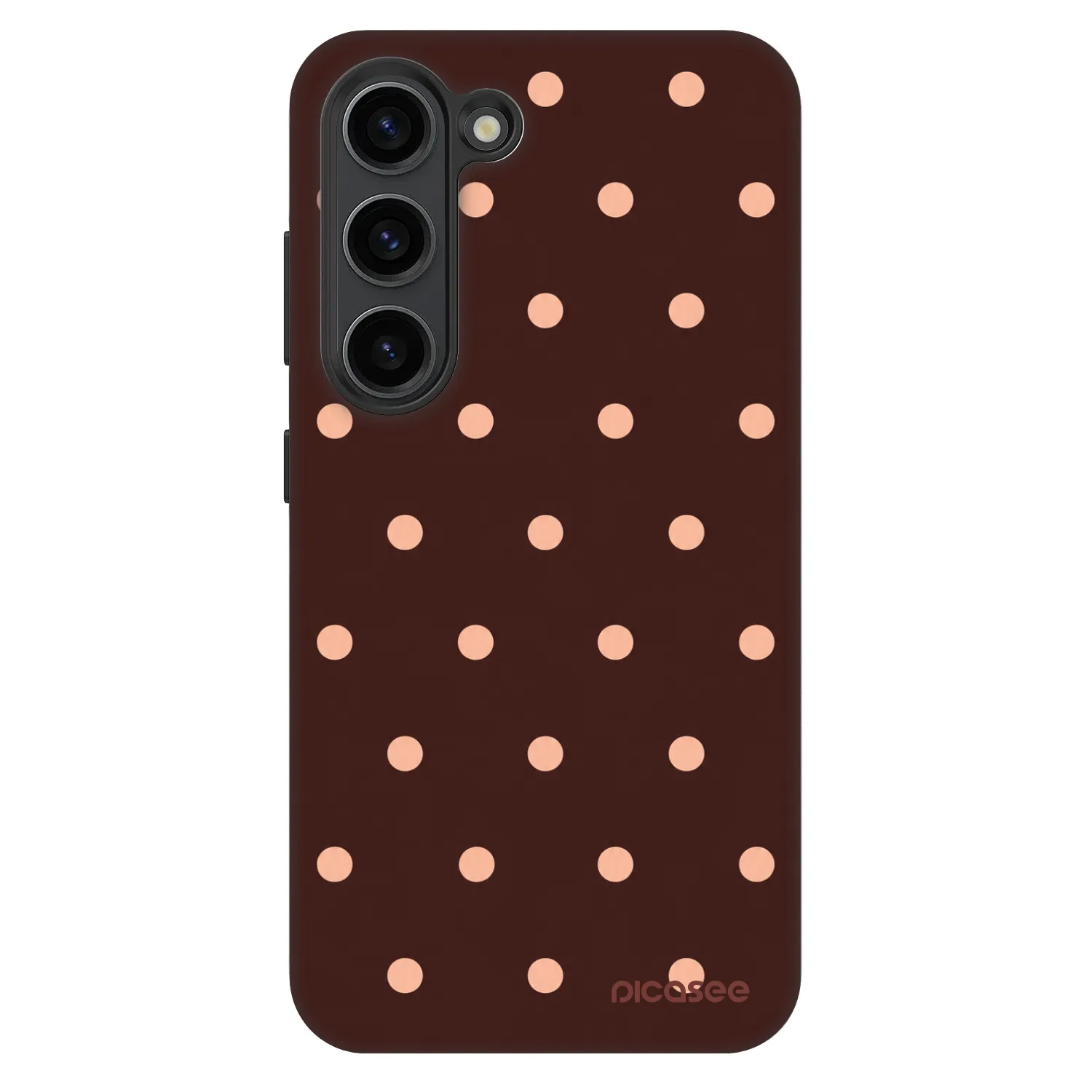 Picasee Fashion Case για Samsung Galaxy S23+ 5G - Peach Dots & Chocolate