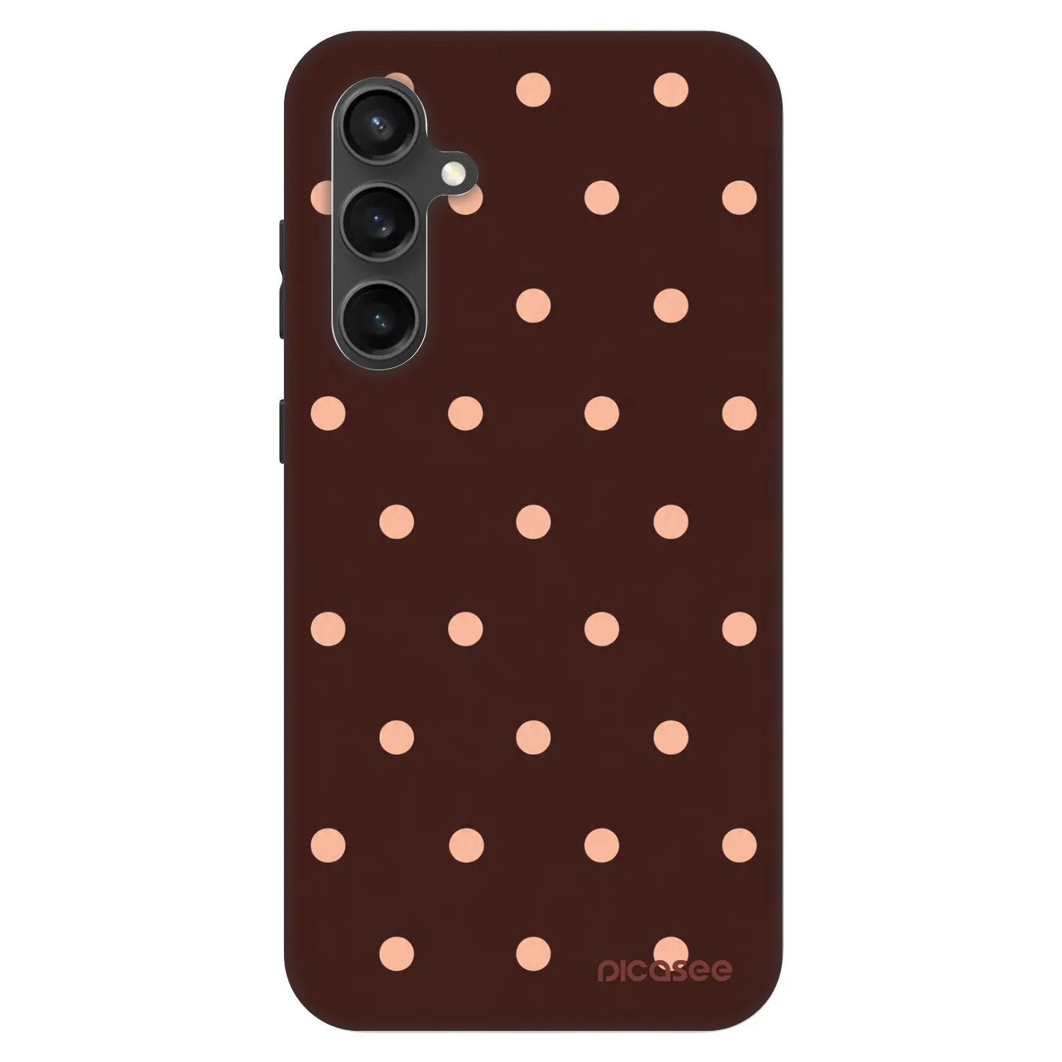 Picasee Fashion Case για Samsung Galaxy S23 FE S711B - Peach Dots & Chocolate