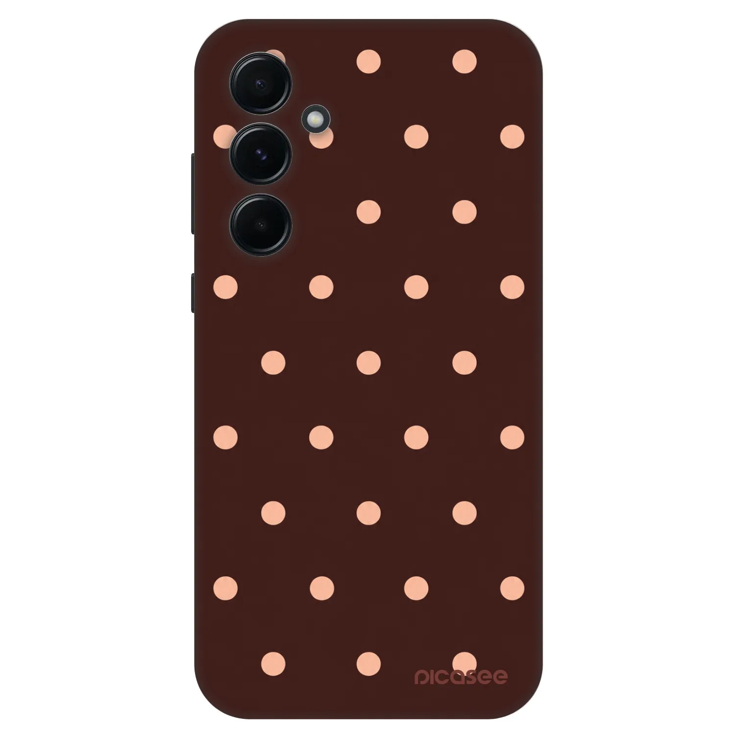 Picasee Fashion Case για Samsung Galaxy A55 5G A556B - Peach Dots & Chocolate