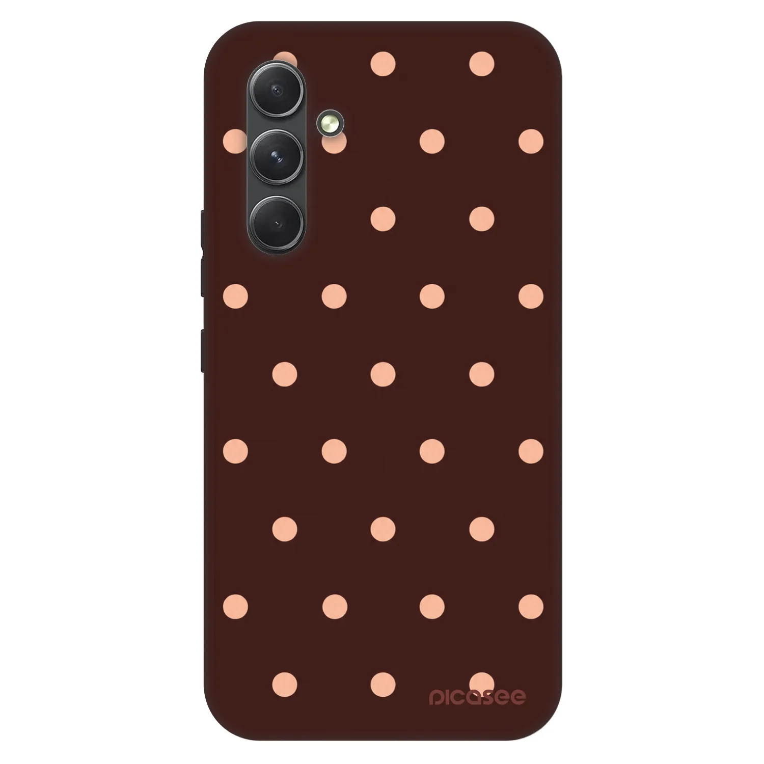 Picasee Fashion Case για Samsung Galaxy A54 5G A546B - Peach Dots & Chocolate