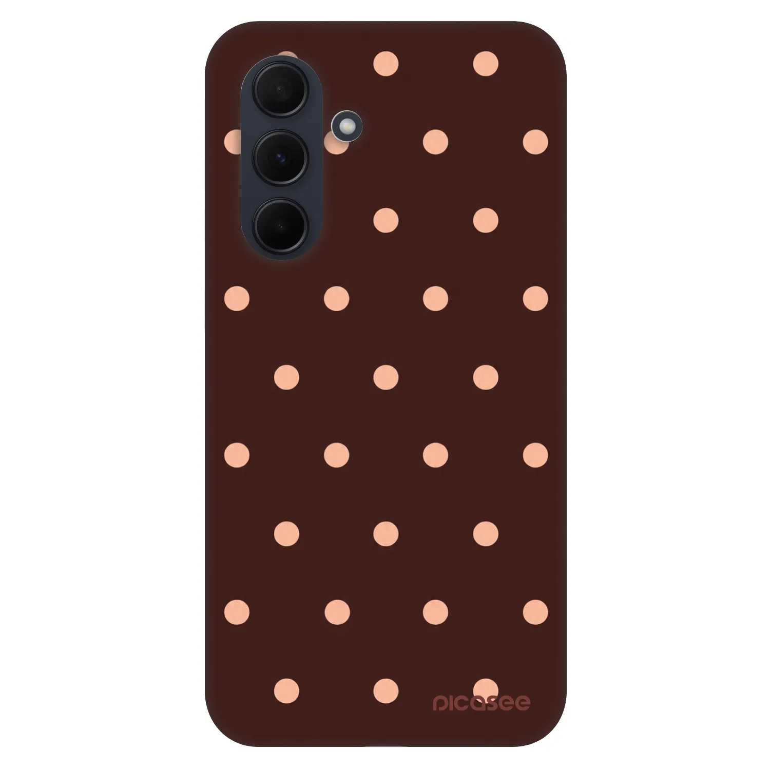 Picasee Fashion Case για Samsung Galaxy A35 5G A356B - Peach Dots & Chocolate