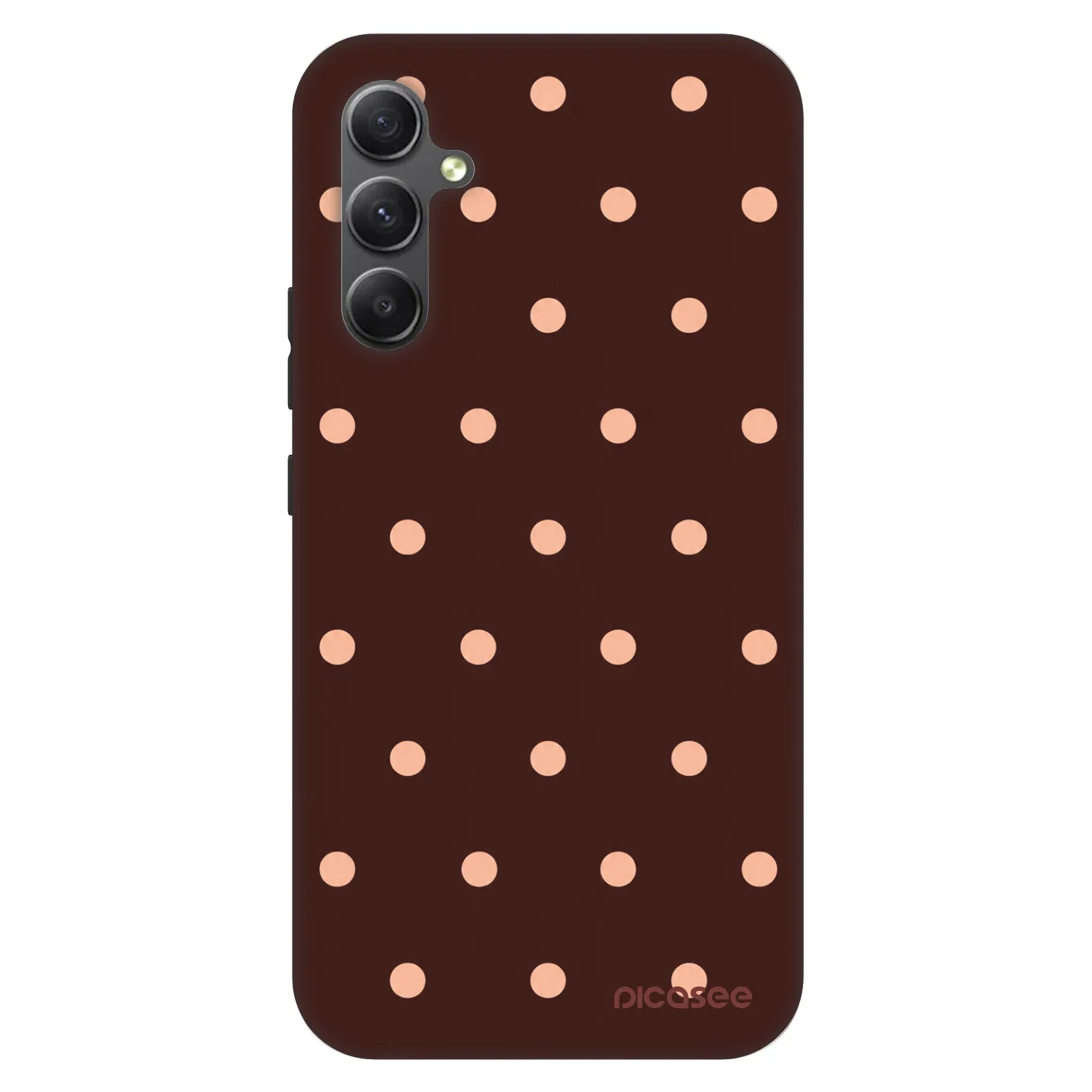 Picasee Fashion Case για Samsung Galaxy A34 5G A346B - Peach Dots & Chocolate