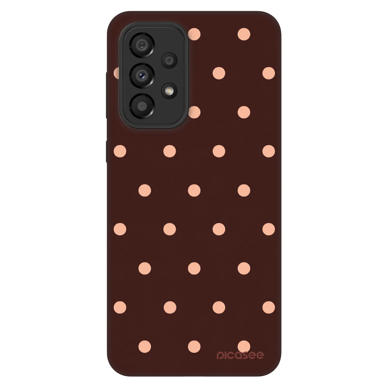 Picasee Fashion Case για Samsung Galaxy A33 5G A336 - Peach Dots & Chocolate