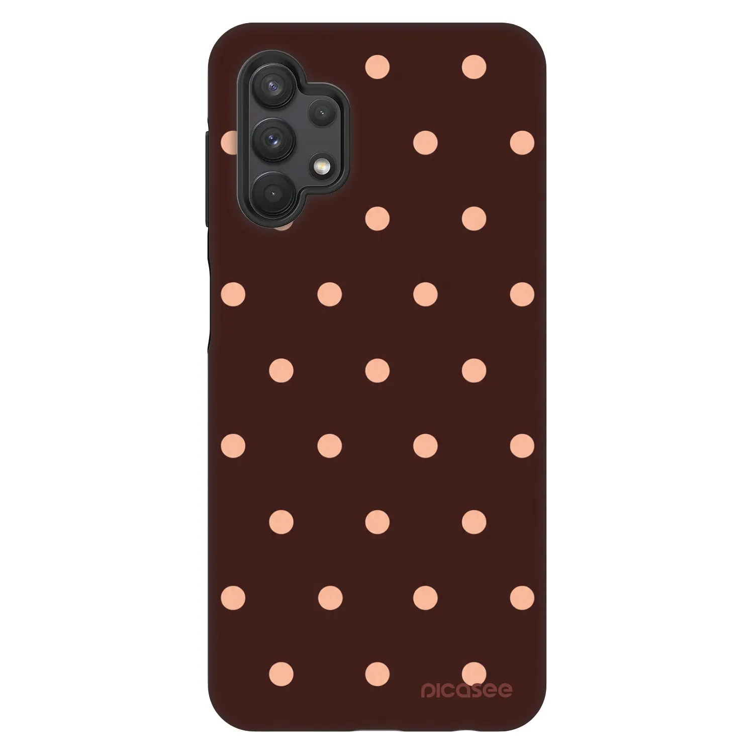 Picasee Fashion Case για Samsung Galaxy A32 5G A326B - Peach Dots & Chocolate