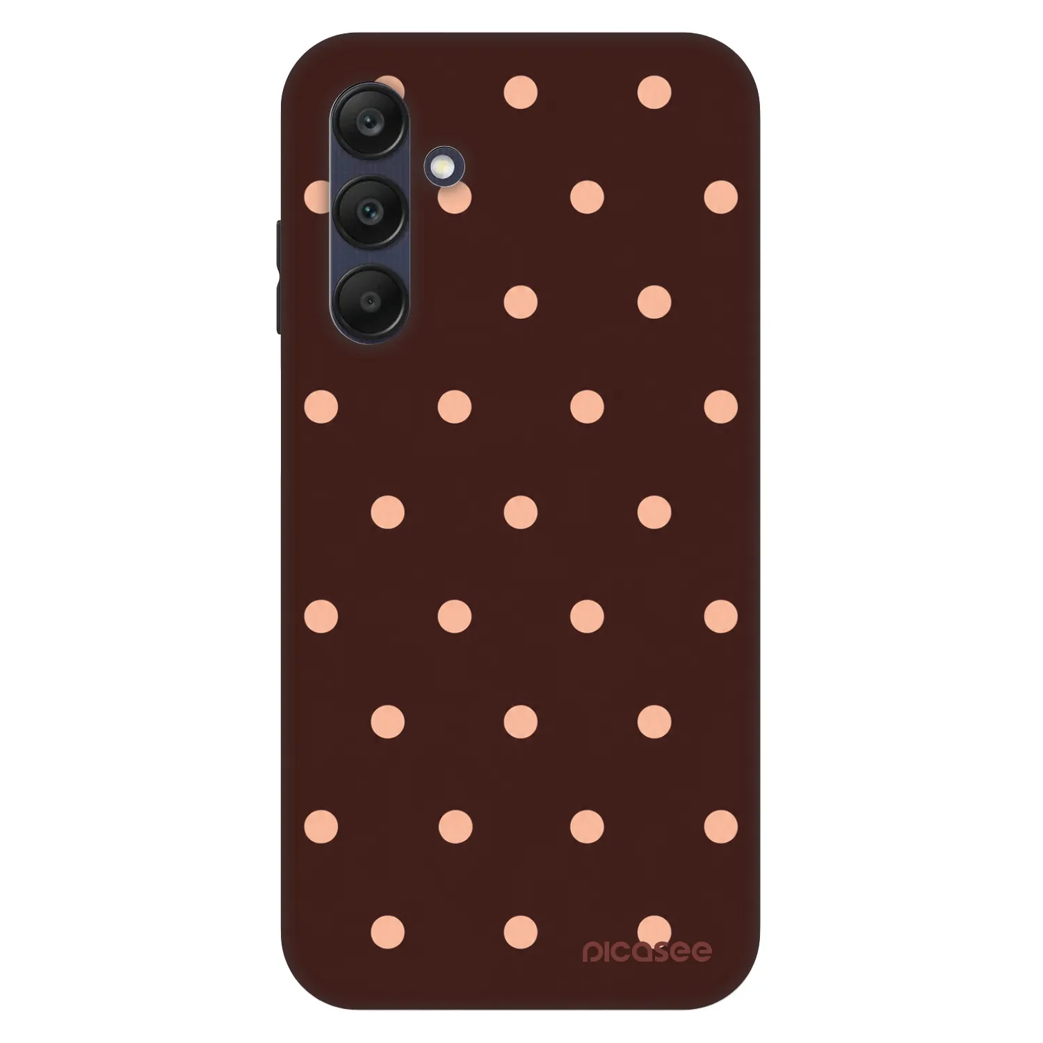 Picasee Fashion Case για Samsung Galaxy A25 A256B 5G - Peach Dots & Chocolate