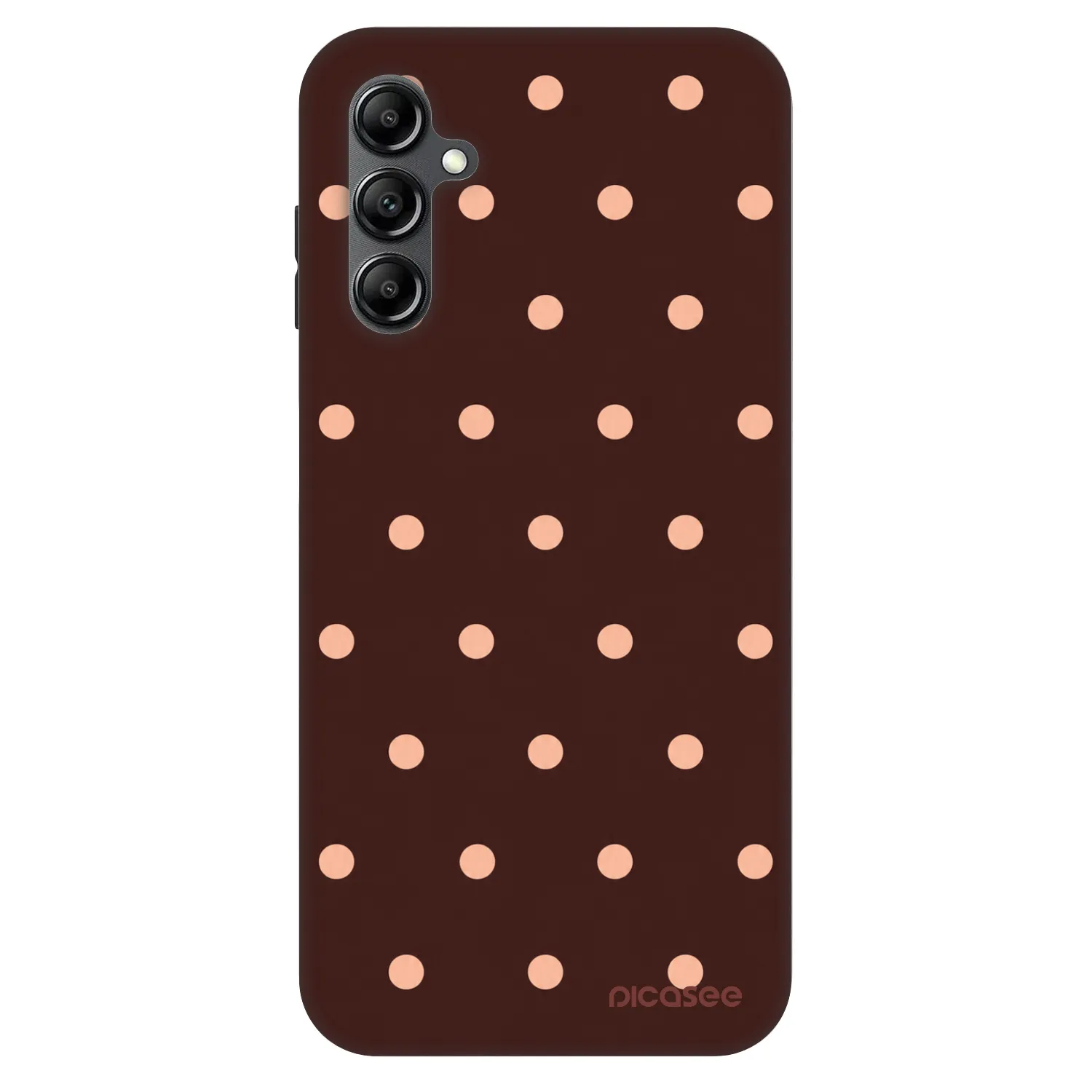 Picasee Fashion Case για Samsung Galaxy A16 5G - Peach Dots & Chocolate
