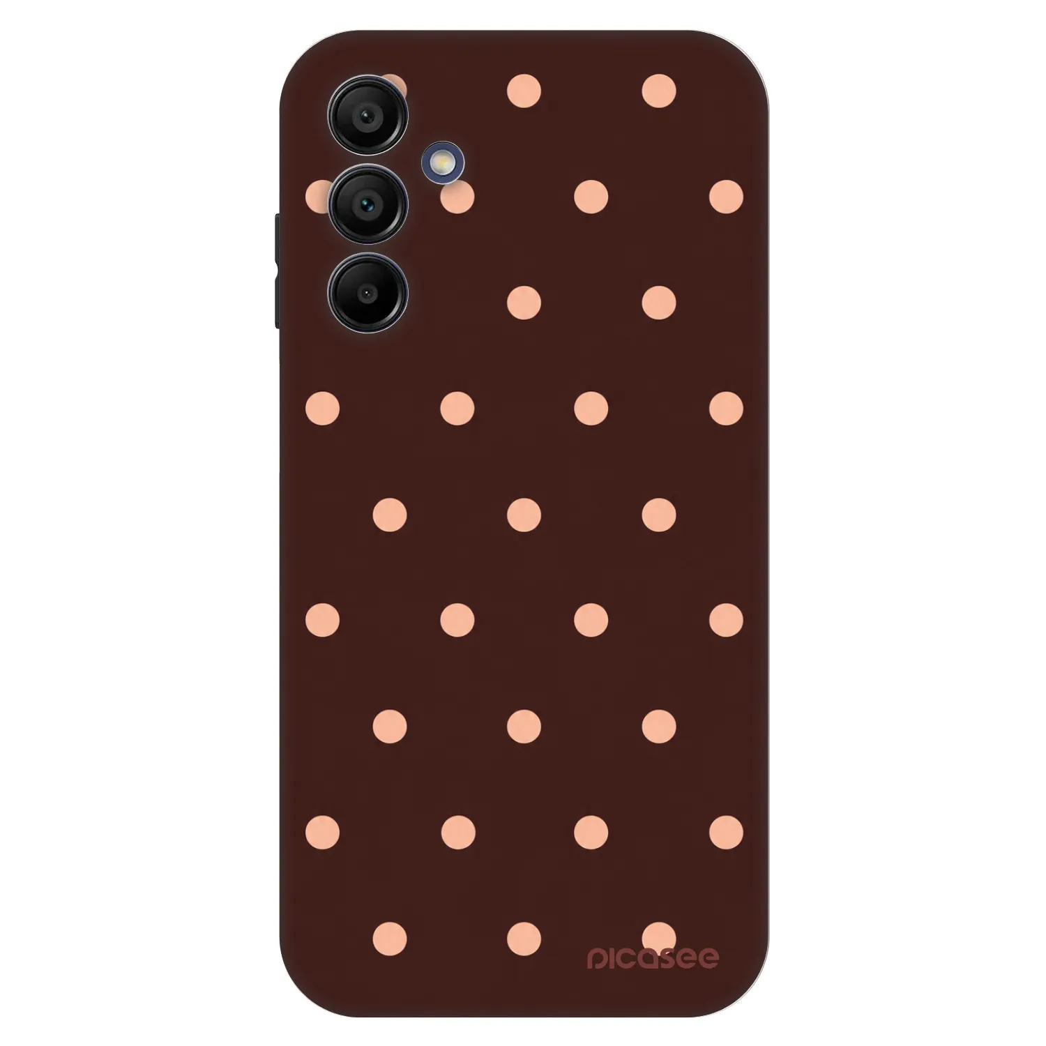 Picasee Fashion Case για Samsung Galaxy A15 A155F 4G - Peach Dots & Chocolate