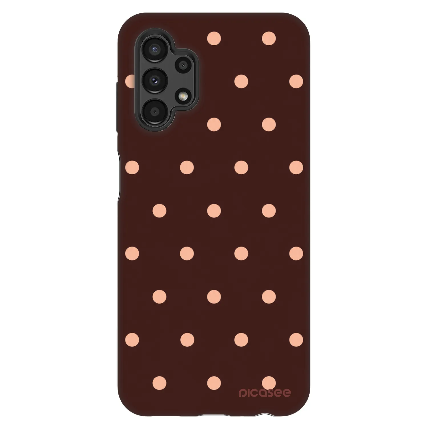 Picasee Fashion Case για Samsung Galaxy A13 4G A135 - Peach Dots & Chocolate
