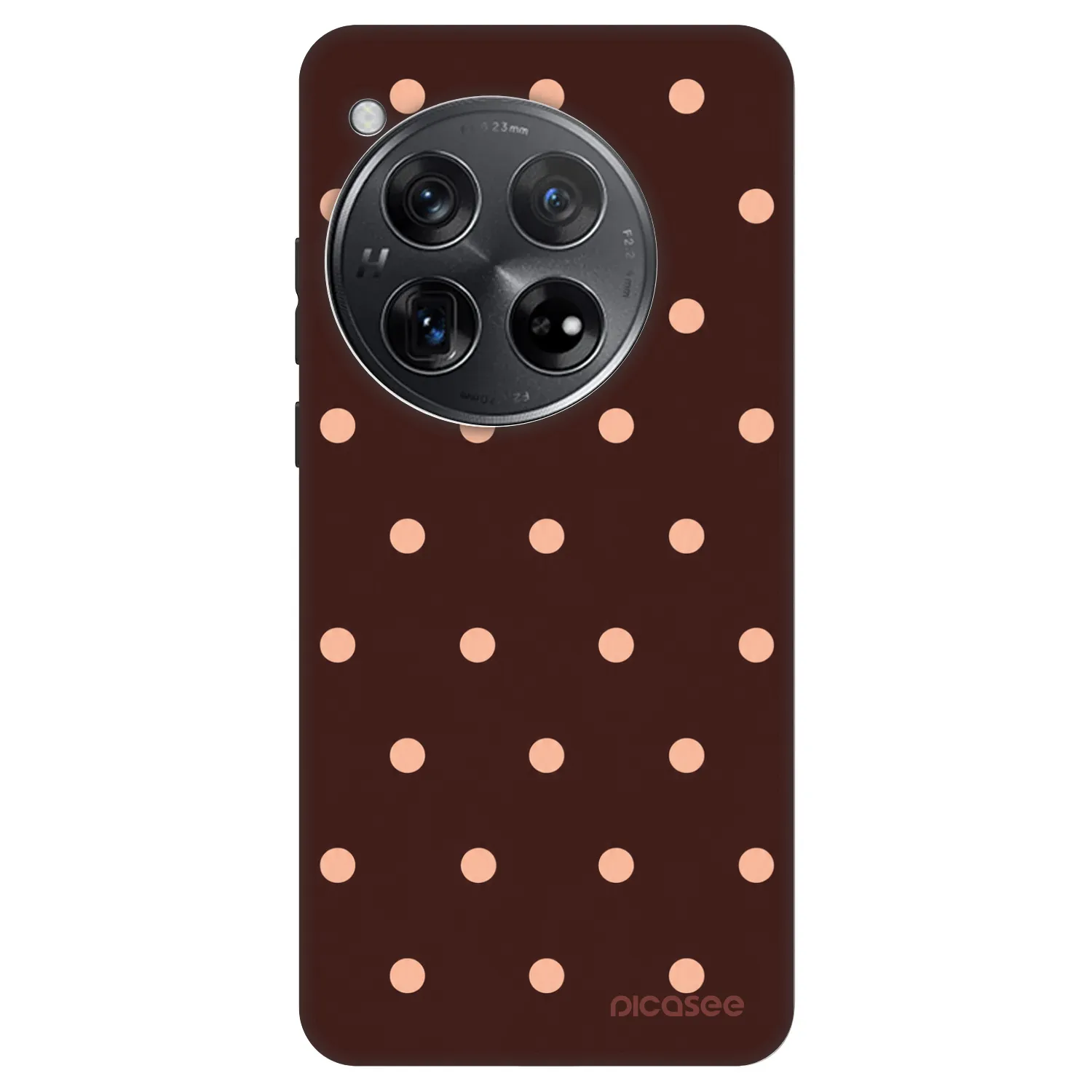 Picasee Fashion Case για OnePlus 12 5G - Peach Dots & Chocolate