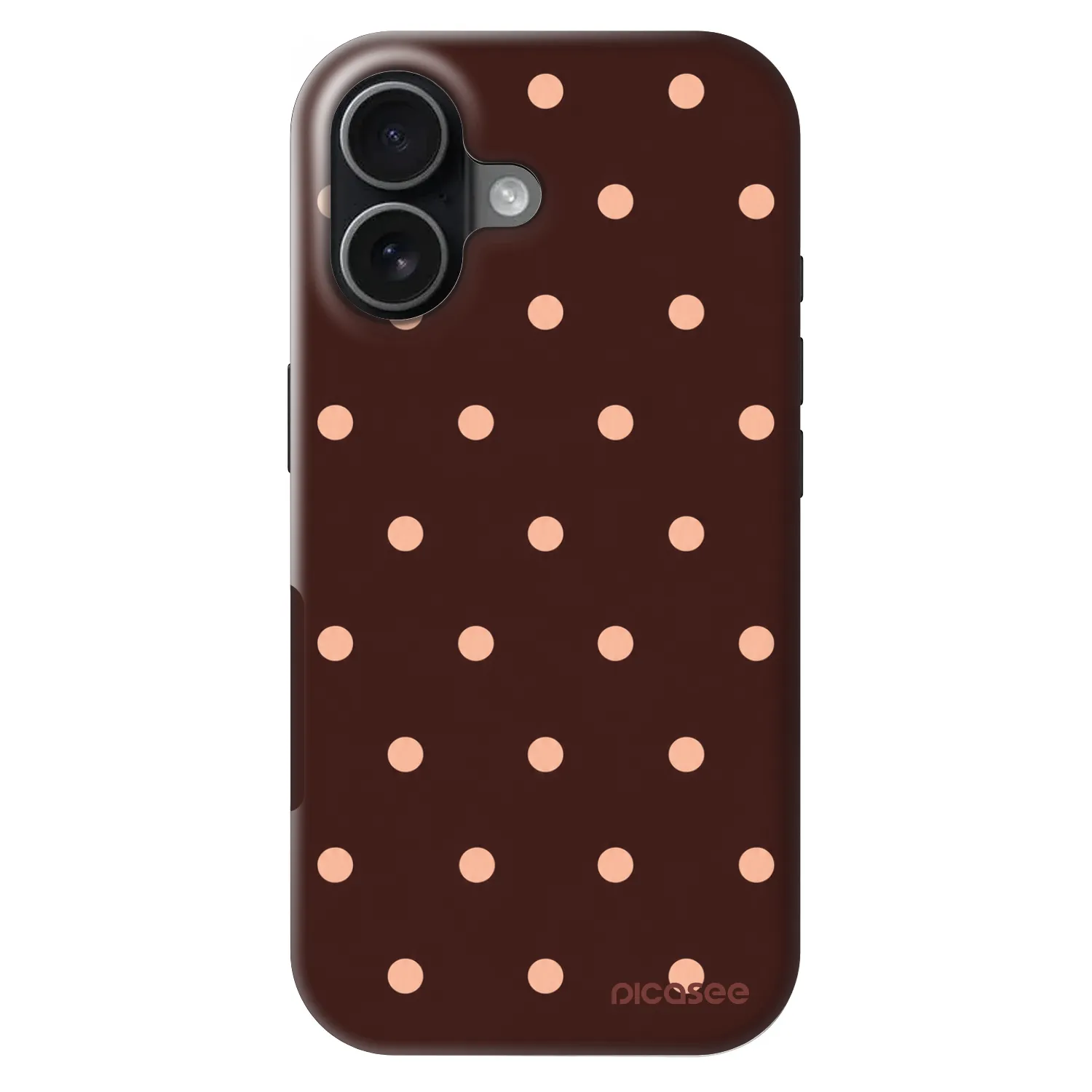 Picasee Fashion Case MagSafe για Apple iPhone 17 - Peach Dots & Chocolate