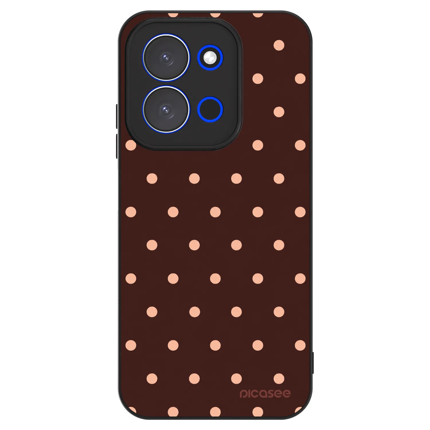 Picasee ULTIMATE CASE για Xiaomi Redmi 15C 4G - Peach Dots & Chocolate