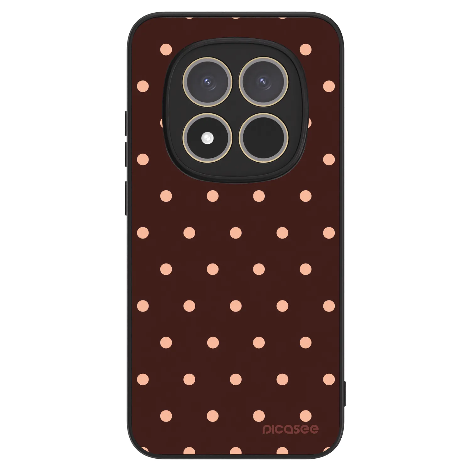Picasee ULTIMATE CASE για Xiaomi Redmi Note 15 Pro 4G - Peach Dots & Chocolate