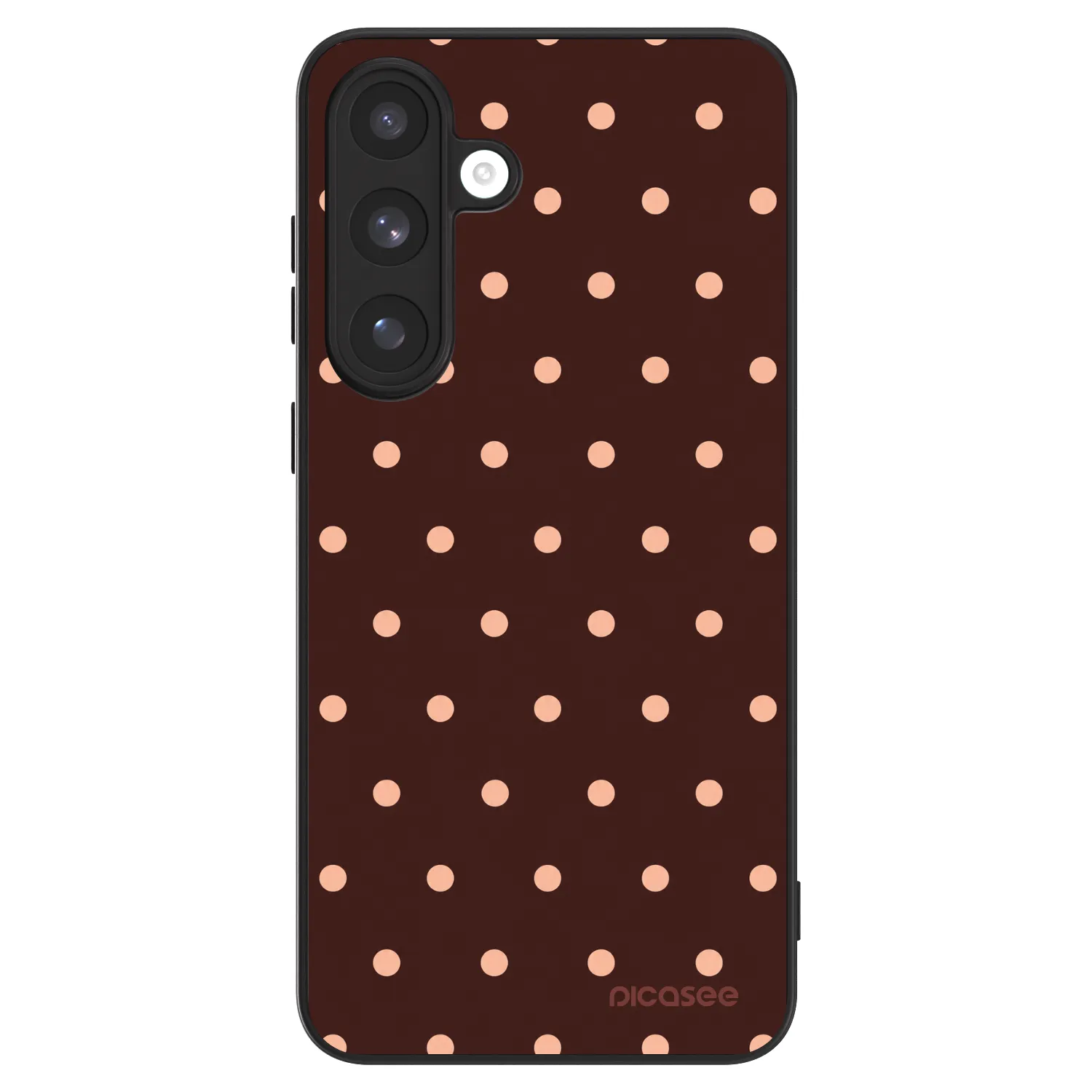Picasee ULTIMATE CASE PowerShare για Samsung Galaxy S25 FE 5G - Peach Dots & Chocolate