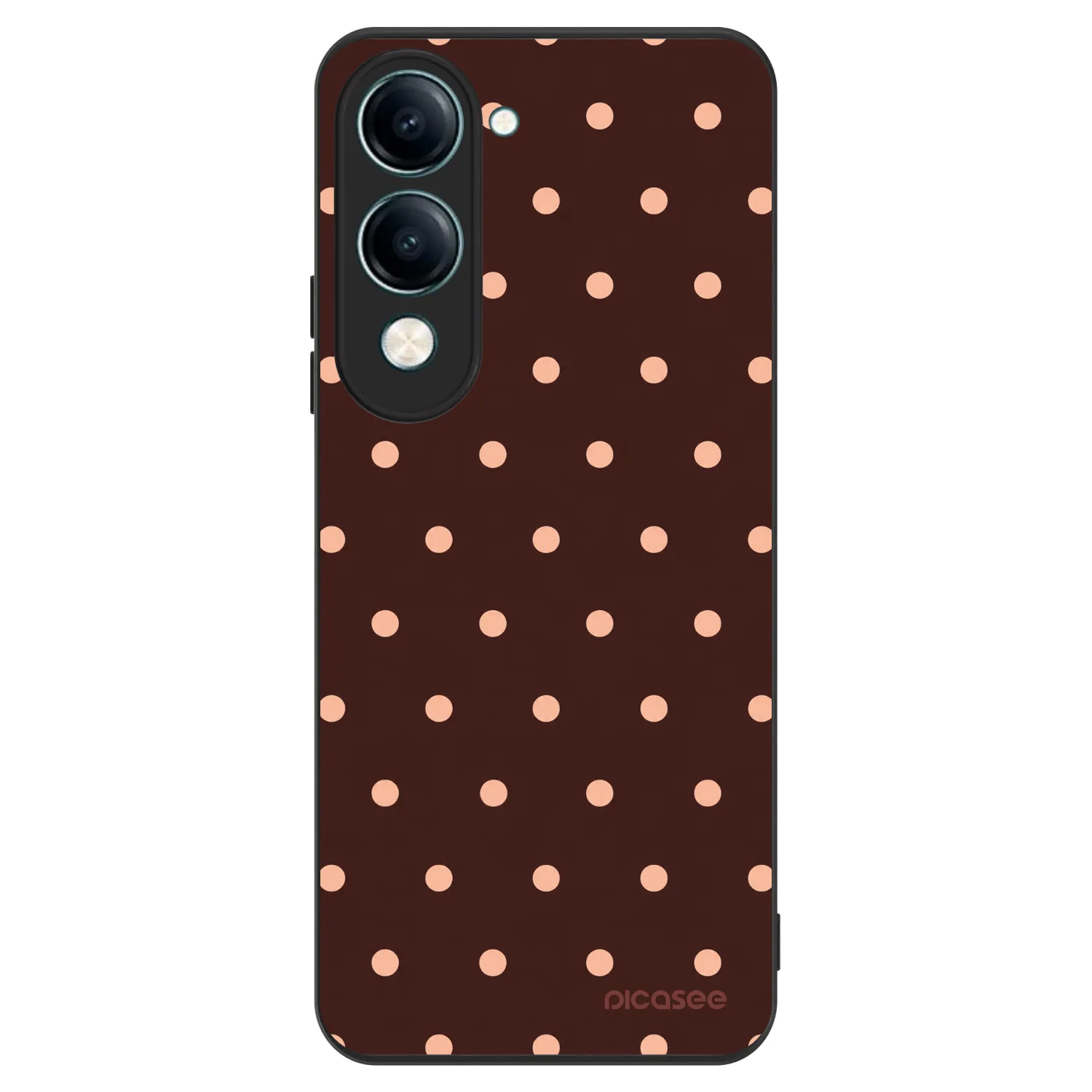 Picasee ULTIMATE CASE για Vivo Y29s 5G - Peach Dots & Chocolate