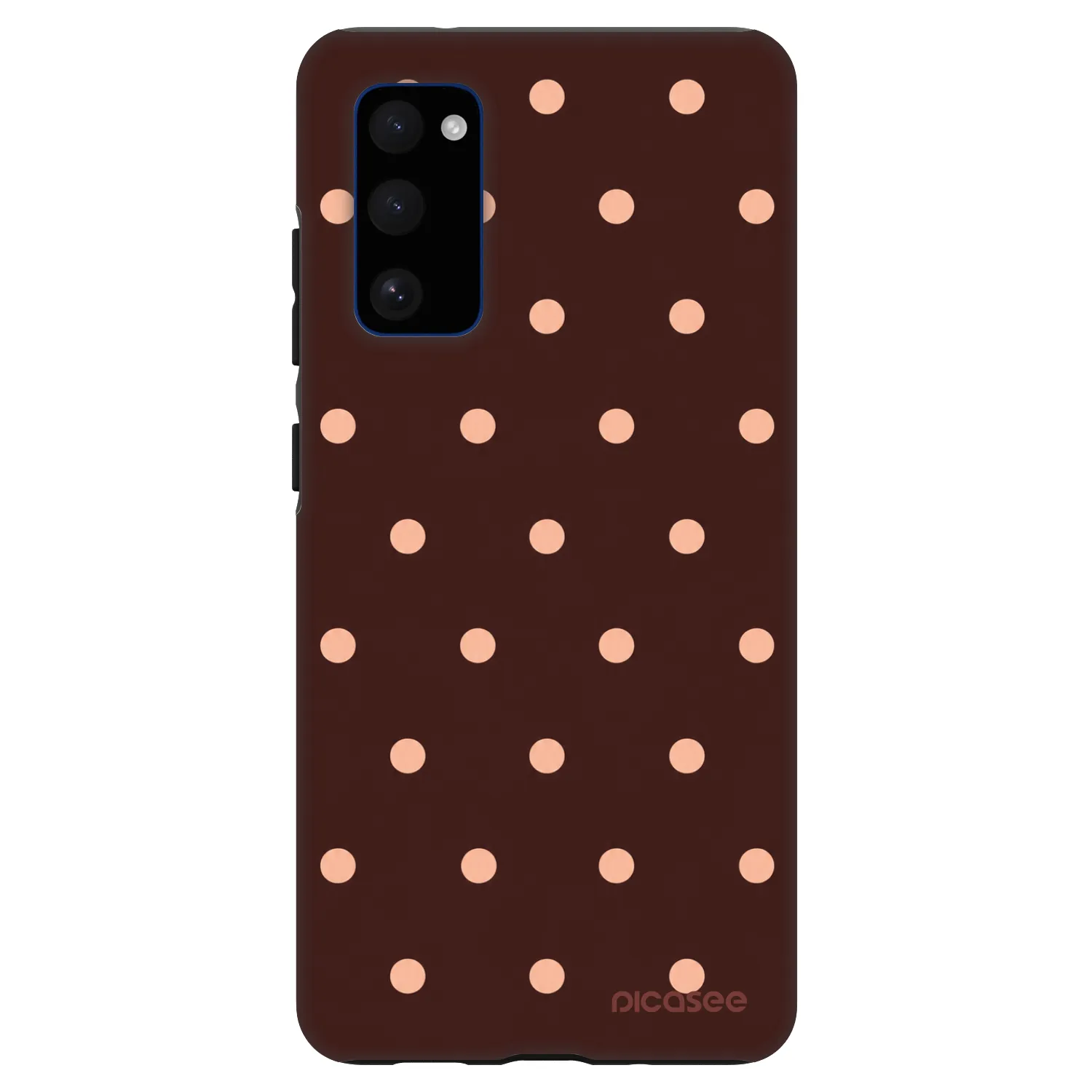 Picasee Fashion Case για Samsung Galaxy S20 FE - Peach Dots & Chocolate