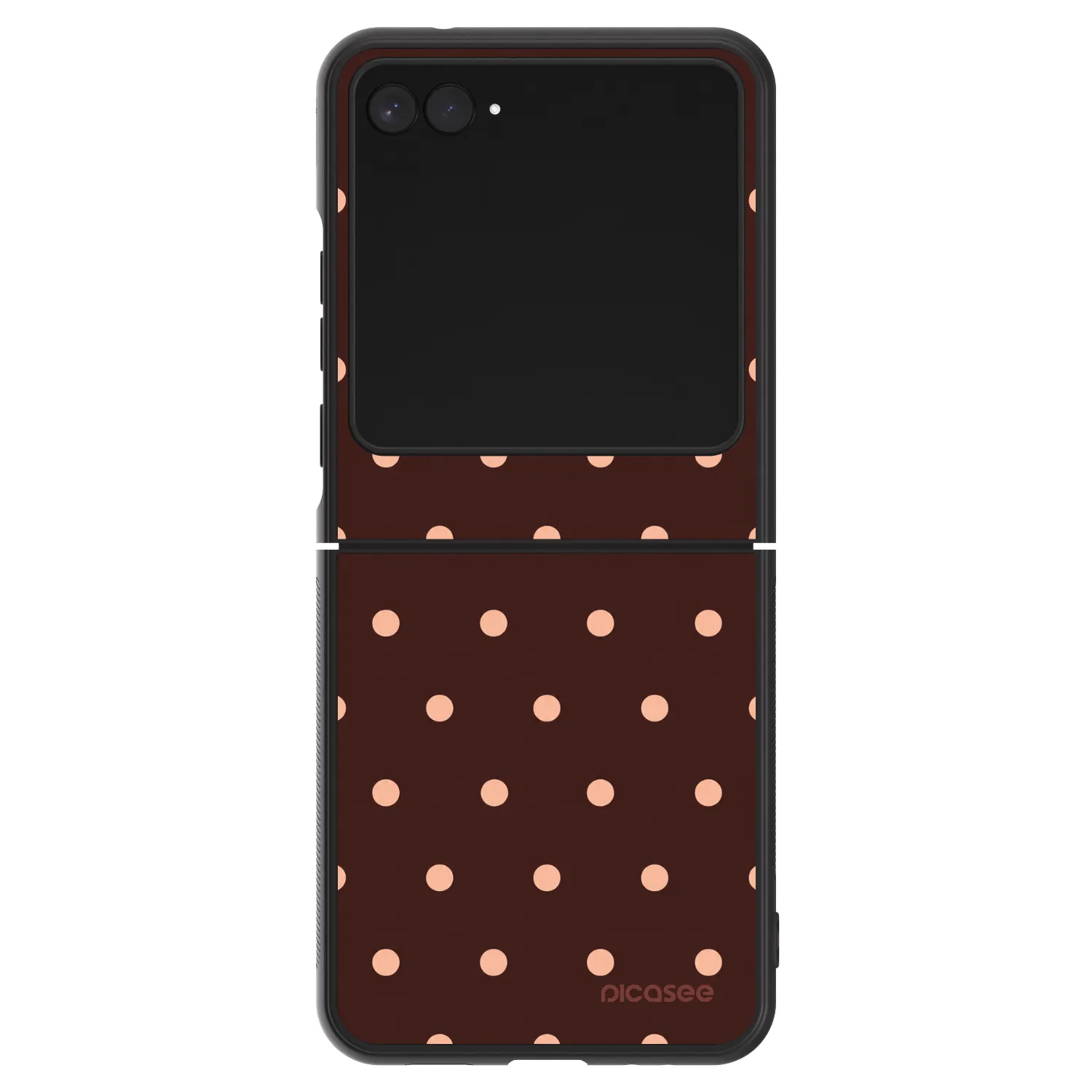 Picasee ULTIMATE CASE για Motorola Razr 60 - Peach Dots & Chocolate