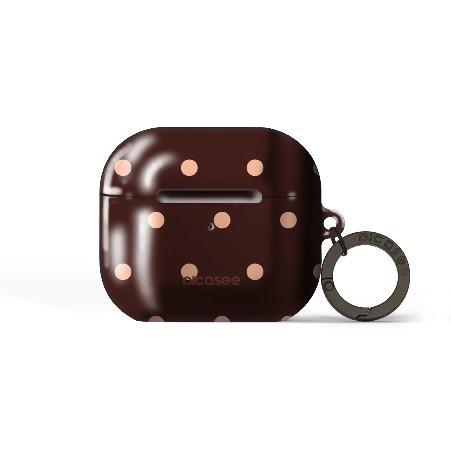 Picasee Obal pro Apple AirPods 3 - Peach Dots & Chocolate