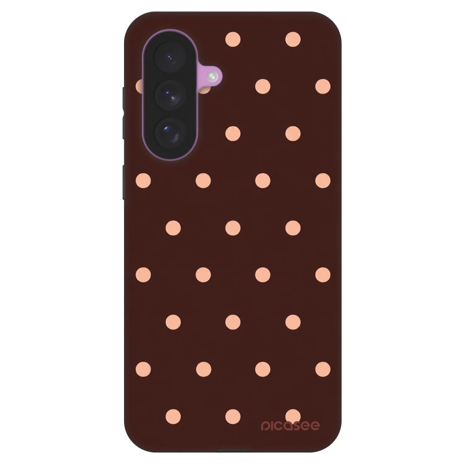 Picasee Fashion Case για Samsung Galaxy A57 5G - Peach Dots & Chocolate
