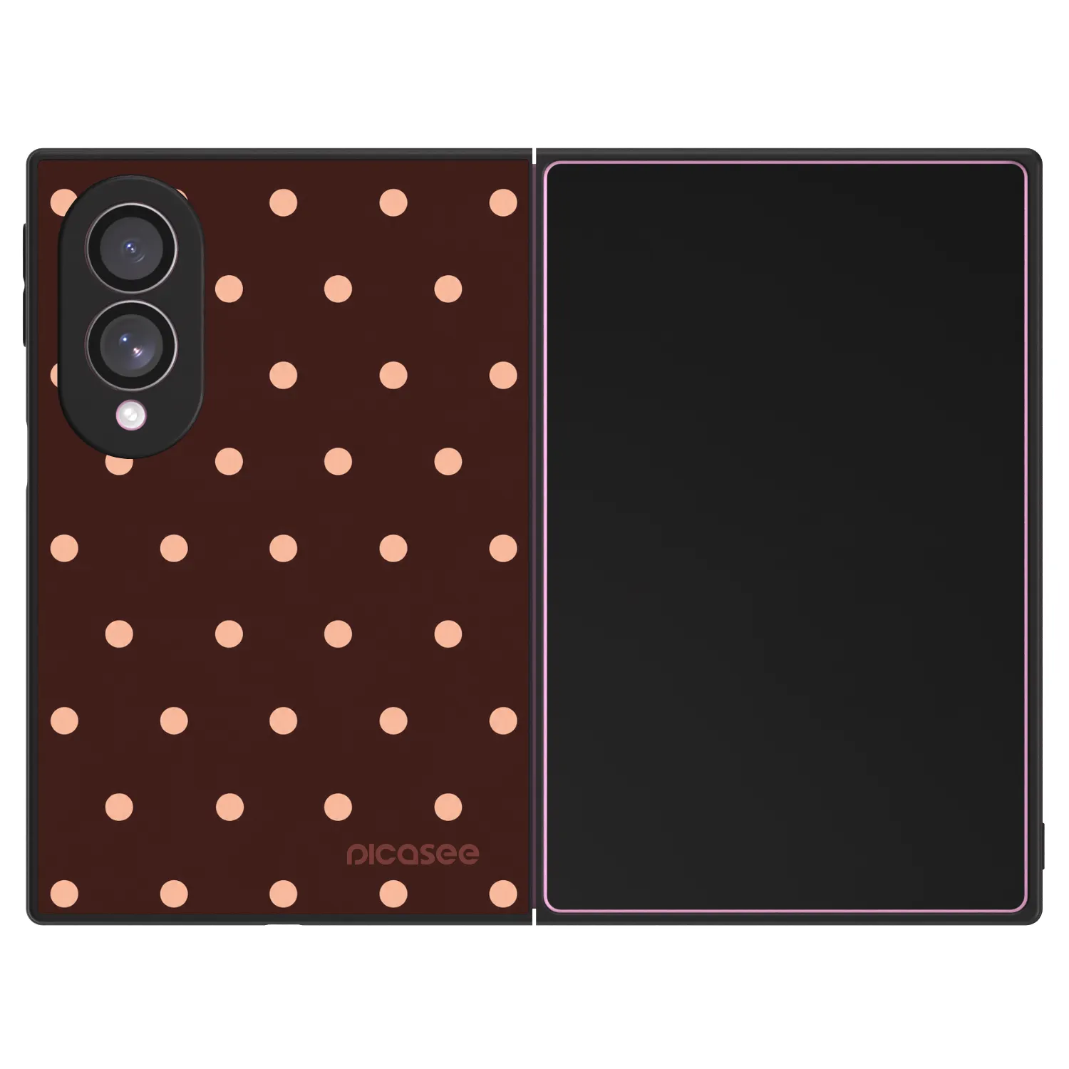 Picasee ULTIMATE CASE για Samsung Galaxy Z Fold8 5G - Peach Dots & Chocolate