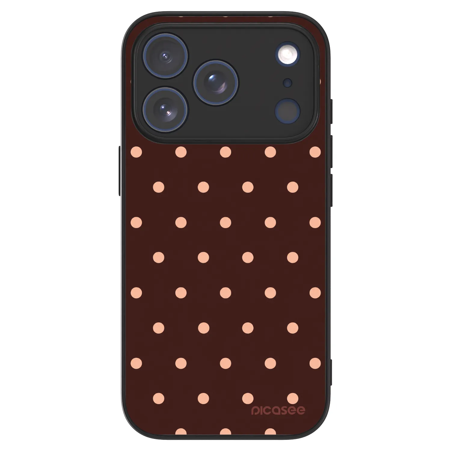 Picasee ULTIMATE CASE MagSafe pro Apple iPhone 18 Pro - Peach Dots & Chocolate