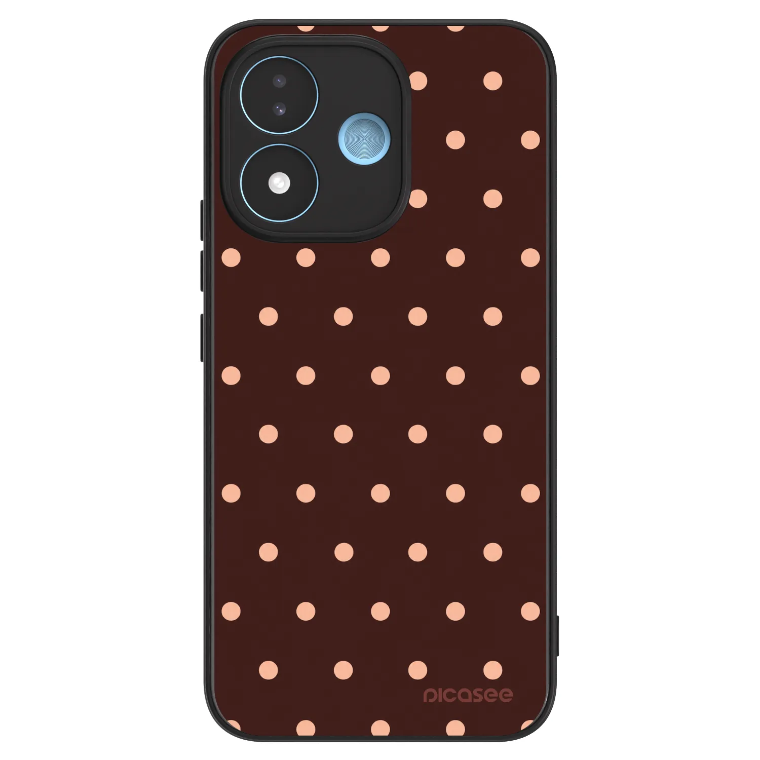 Picasee ULTIMATE CASE για Xiaomi Redmi Note 17 5G - Peach Dots & Chocolate