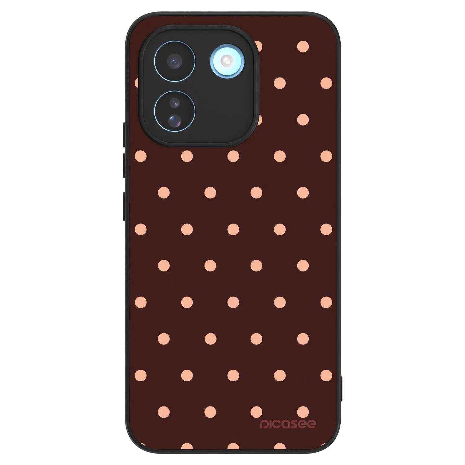 Picasee ULTIMATE CASE για Xiaomi Redmi Note 17 Pro MAX 5G - Peach Dots & Chocolate