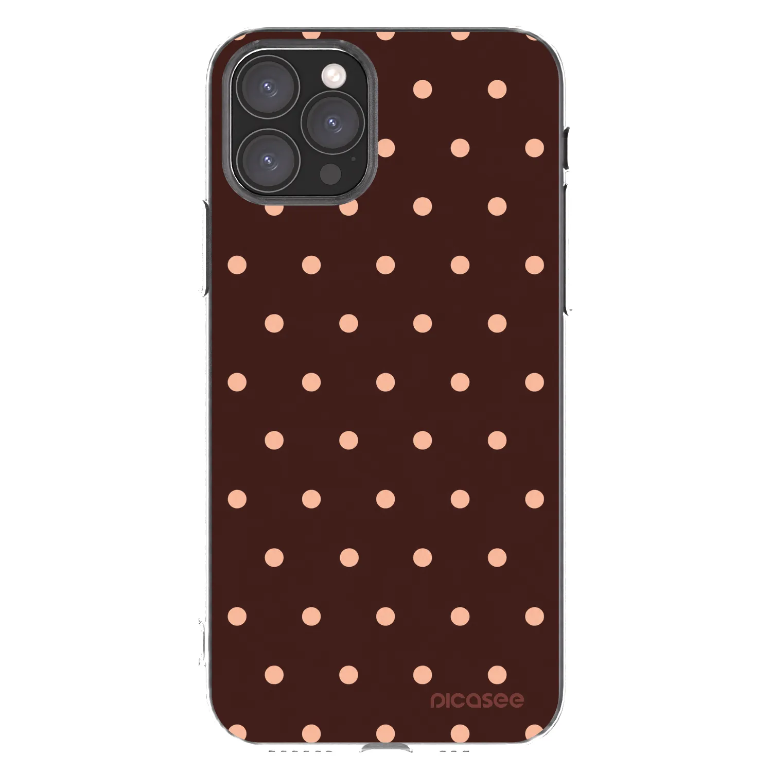 Picasee διαφανής θήκη σιλικόνης Apple iPhone 11 Pro - Peach Dots & Chocolate