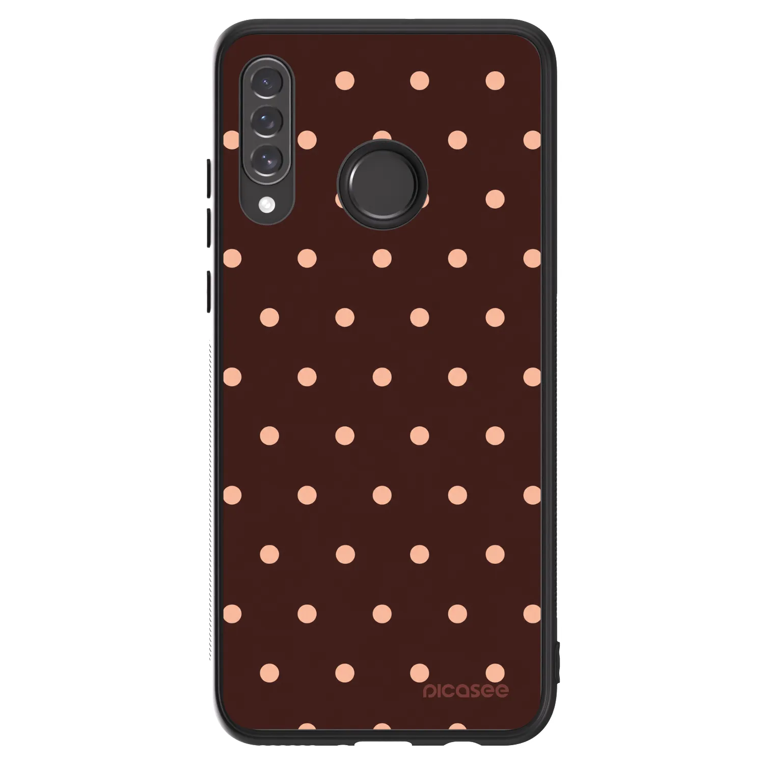Picasee ULTIMATE CASE για Huawei P30 Lite - Peach Dots & Chocolate