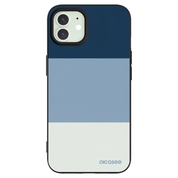 Picasee Μαύρη θήκη σιλικόνης για Apple iPhone 12 - Coastal Blue