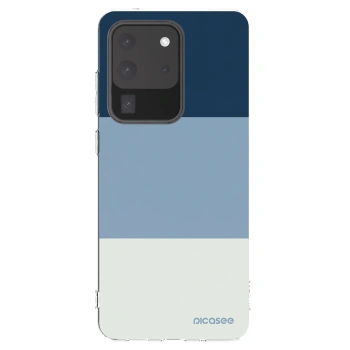 Picasee διαφανής θήκη σιλικόνης Samsung Galaxy S20 Ultra 5G G988F - Coastal Blue