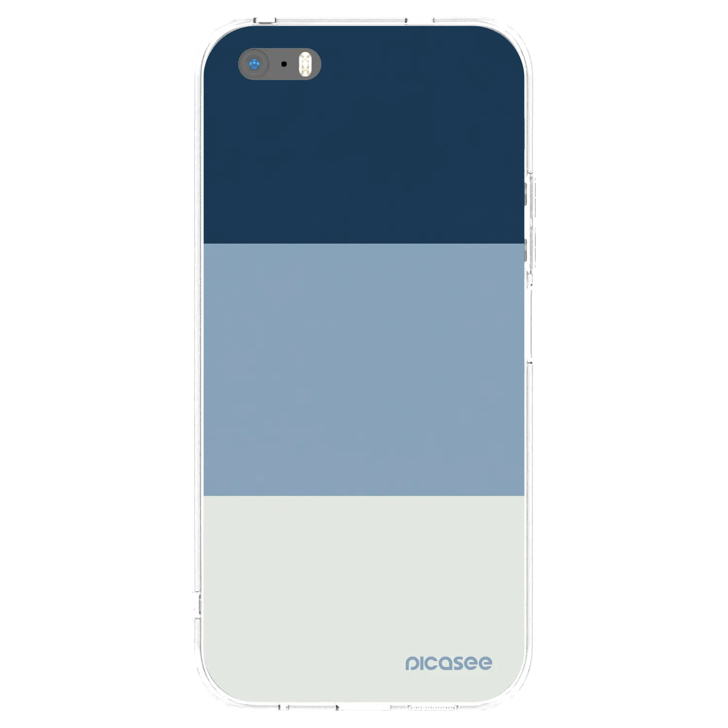 Picasee διαφανής θήκη σιλικόνης Apple iPhone 5/5S/SE - Coastal Blue
