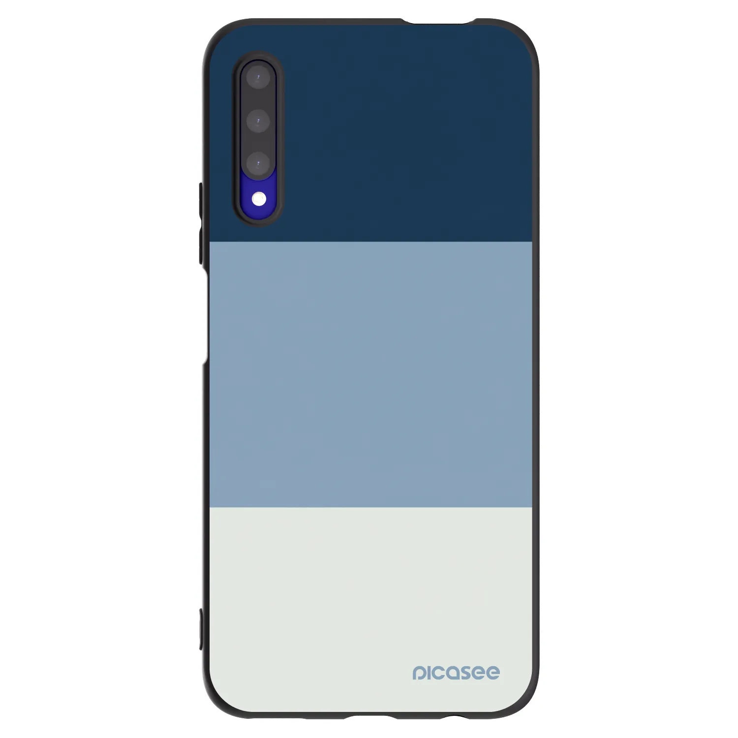 Picasee Μαύρη θήκη σιλικόνης για Honor 9X Pro - Coastal Blue