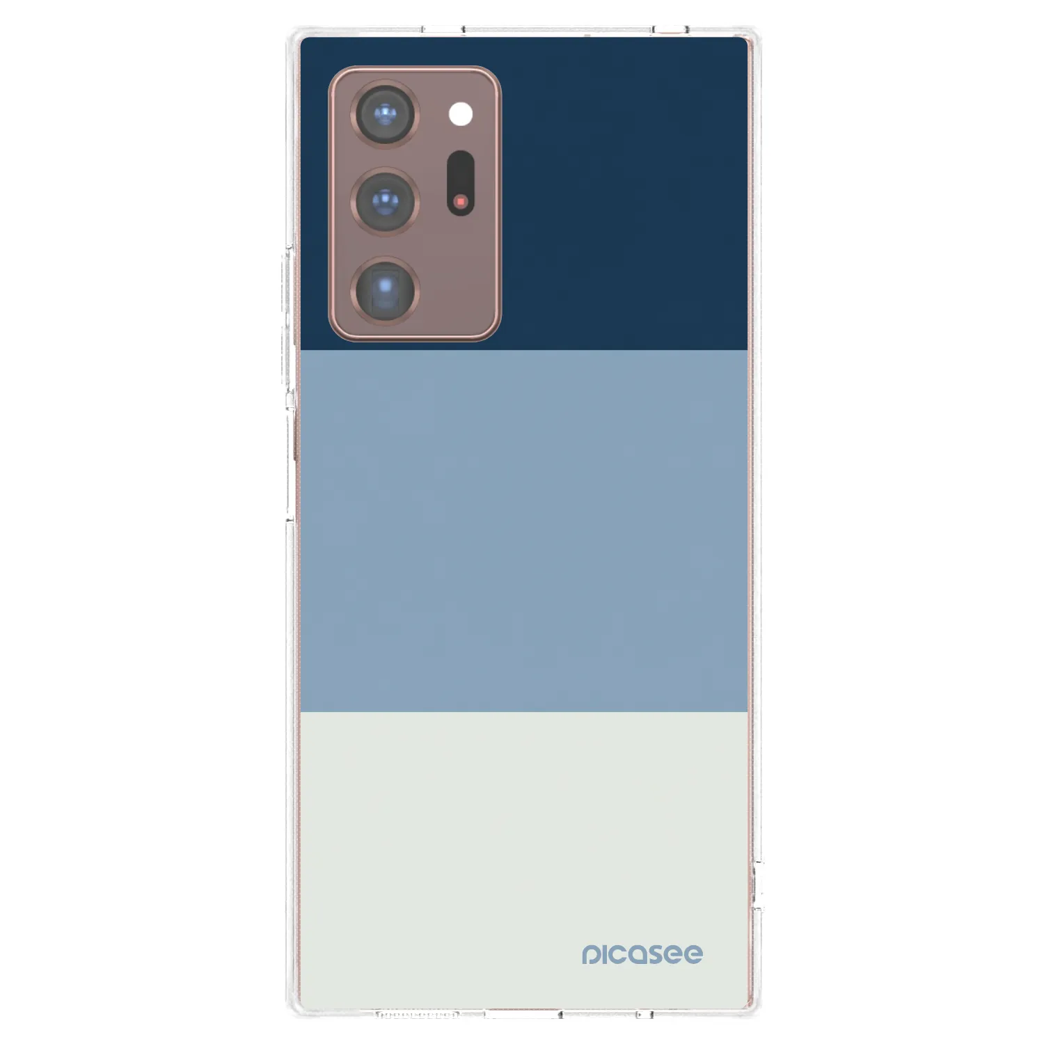 Picasee διαφανής θήκη σιλικόνης Samsung Galaxy Note 20 Ultra - Coastal Blue