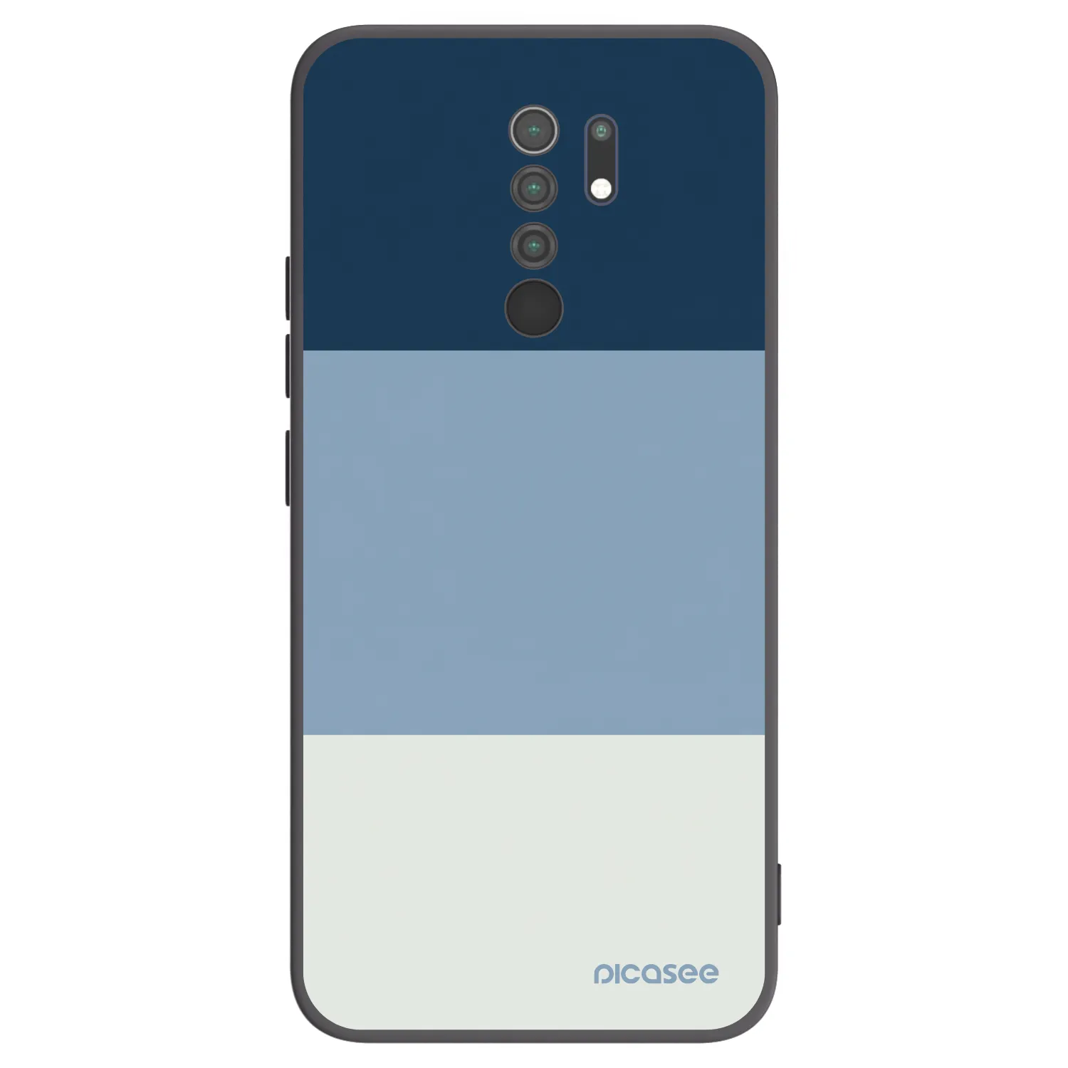 Picasee Μαύρη θήκη σιλικόνης για Xiaomi Redmi 9 - Coastal Blue