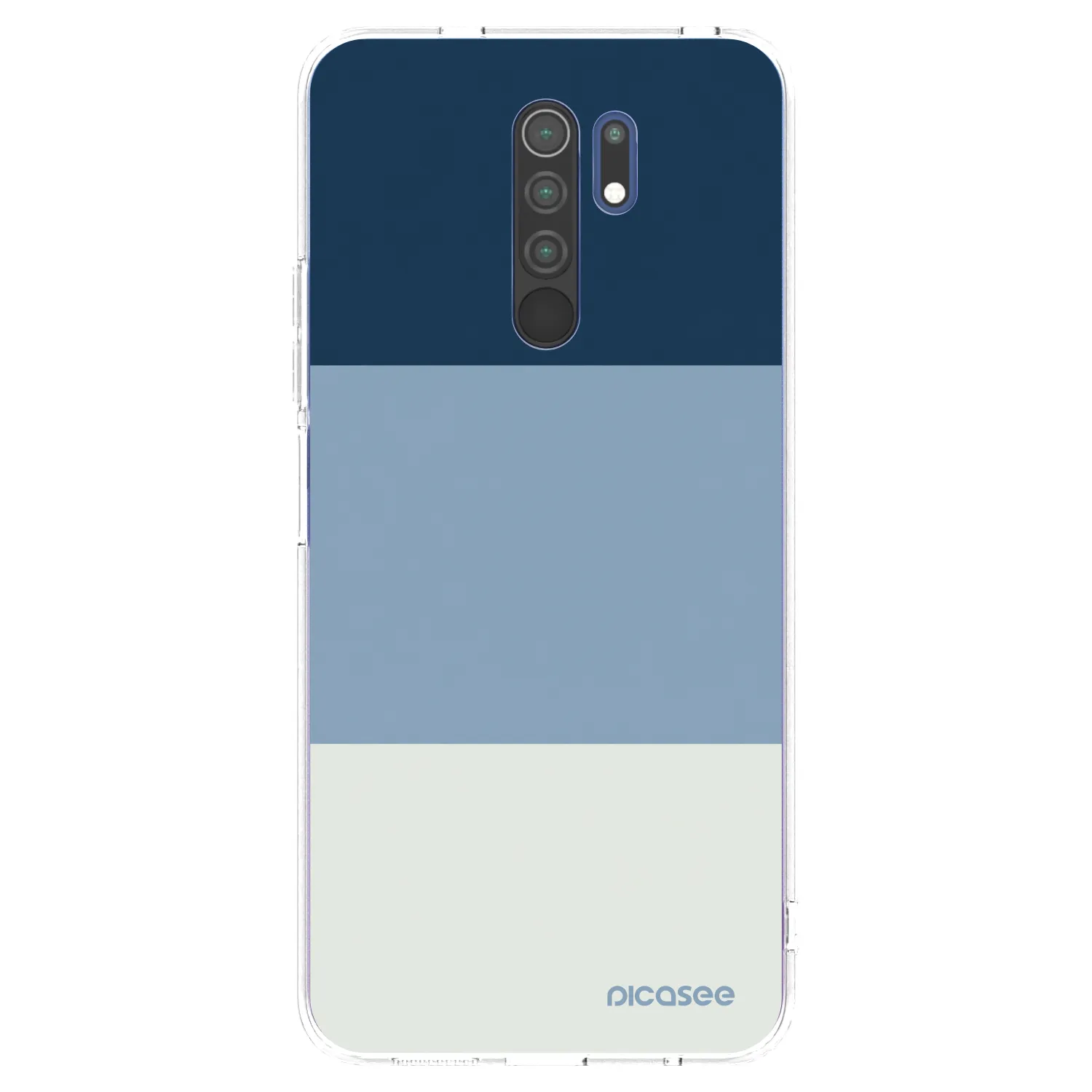 Picasee διαφανής θήκη σιλικόνης Xiaomi Redmi 9 - Coastal Blue