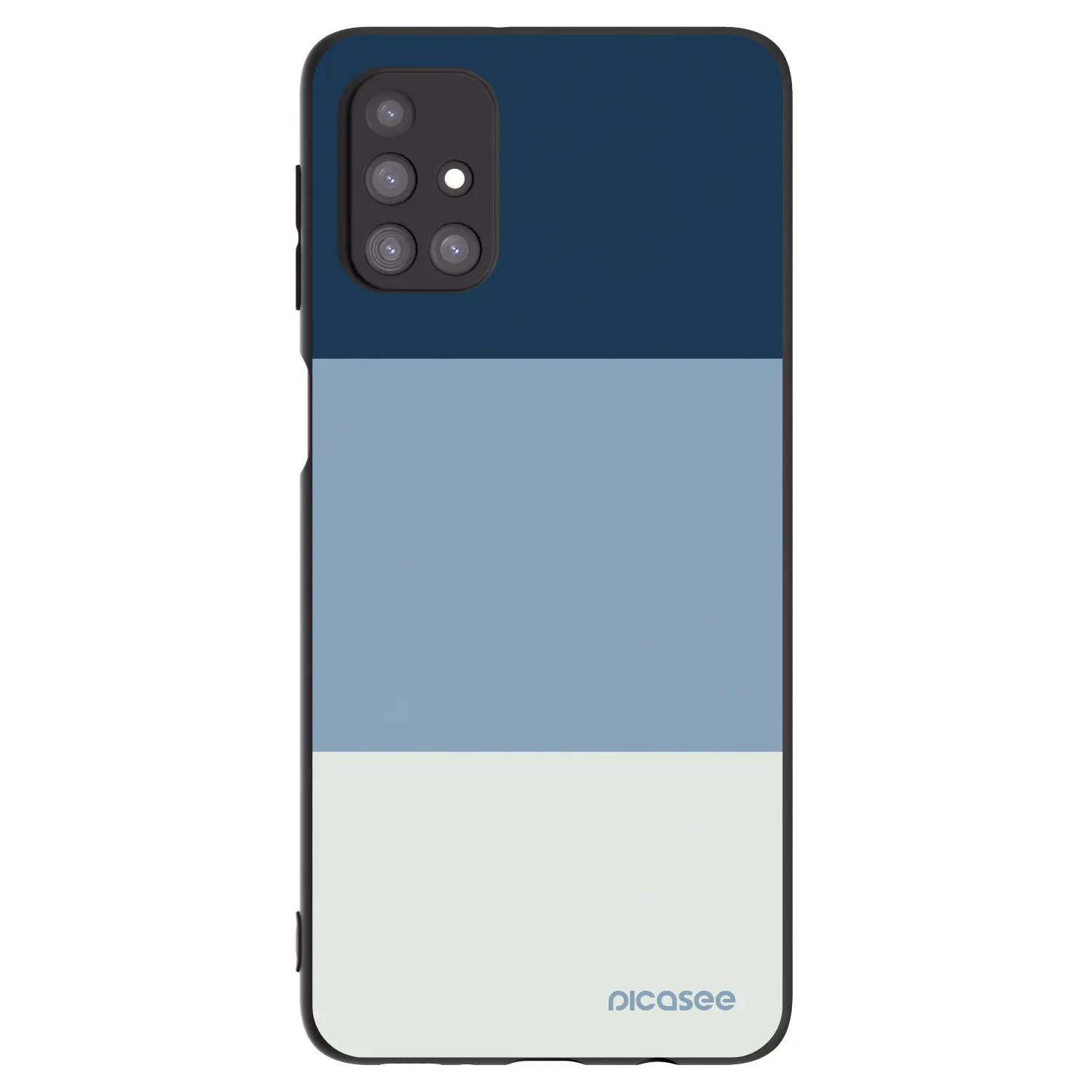 Picasee Μαύρη θήκη σιλικόνης για Samsung Galaxy M31s - Coastal Blue